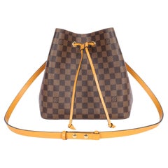 LOUIS VUITTON Damier Ebene Neonoe MM Safran