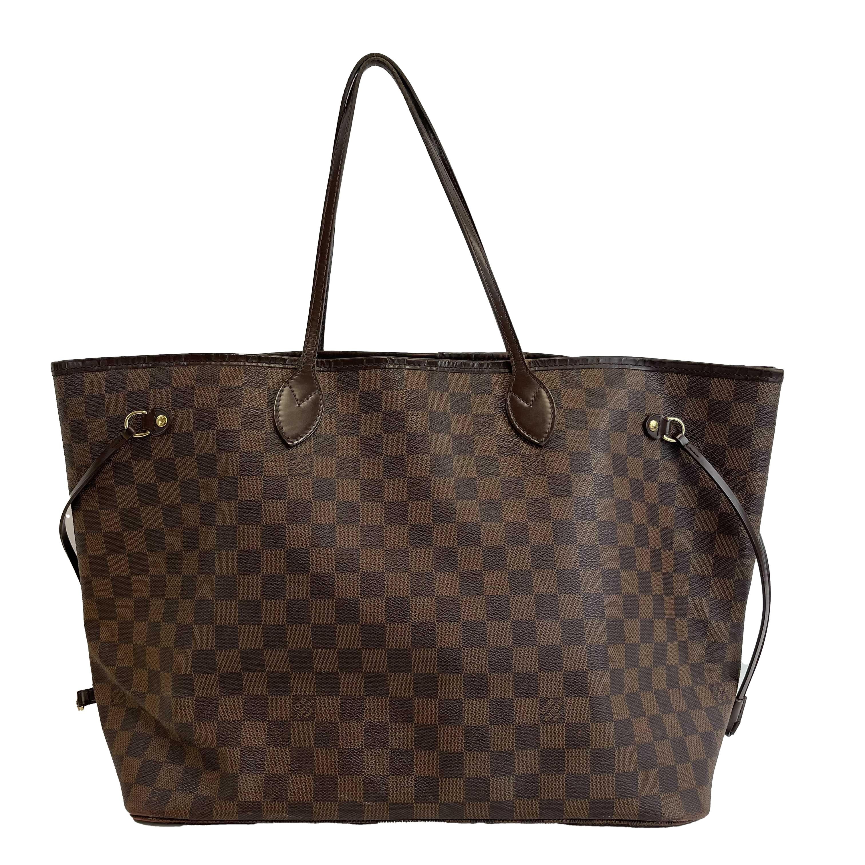 	Louis Vuitton - Damier Ebene Neverfull GM - Brown Tote For Sale 9