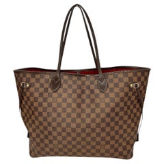 Used Louis Vuitton Damier Ebene Neverfull GM