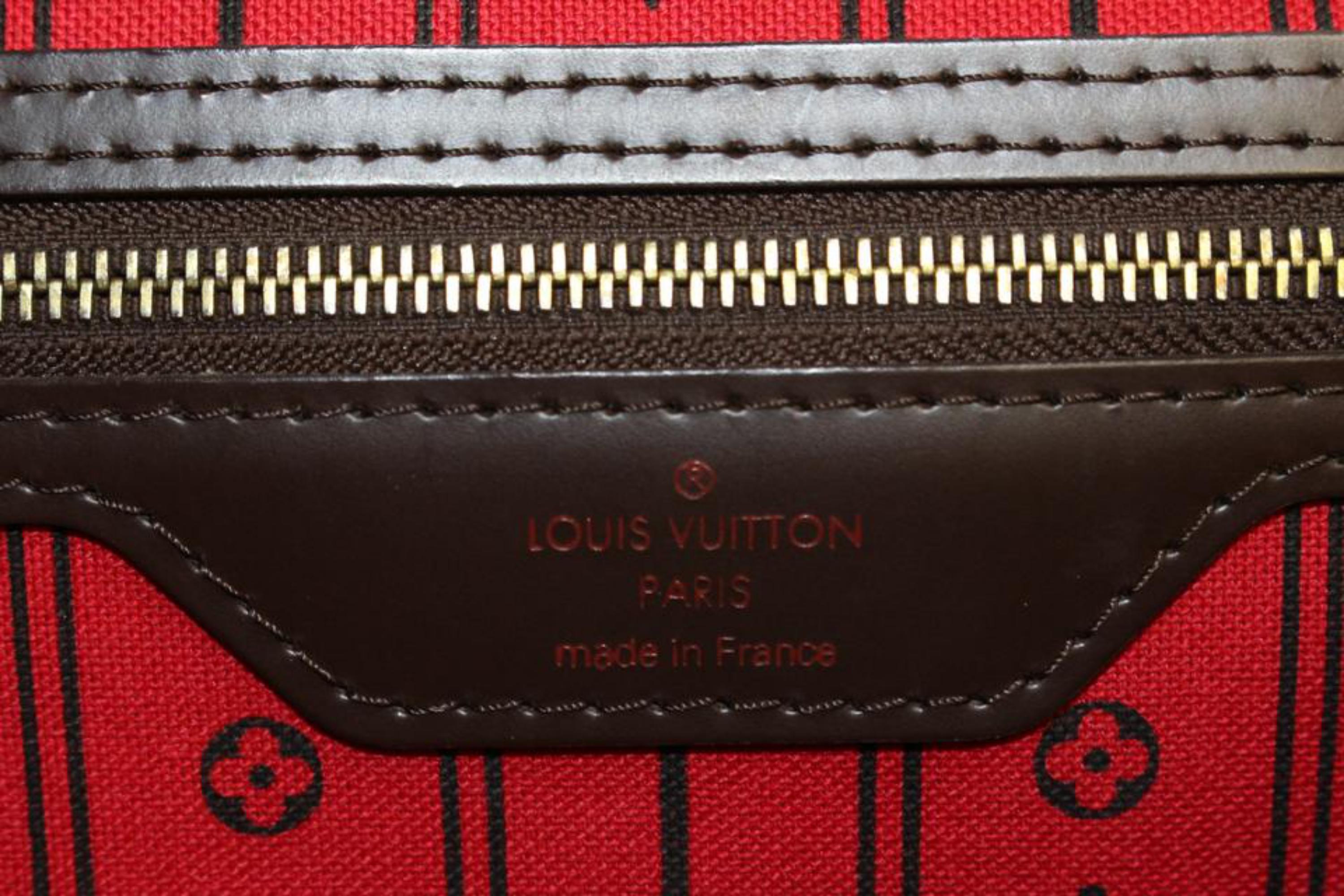 Sac fourre-tout Louis Vuitton Neverfull GM damier ébène 29lv223 en vente 4