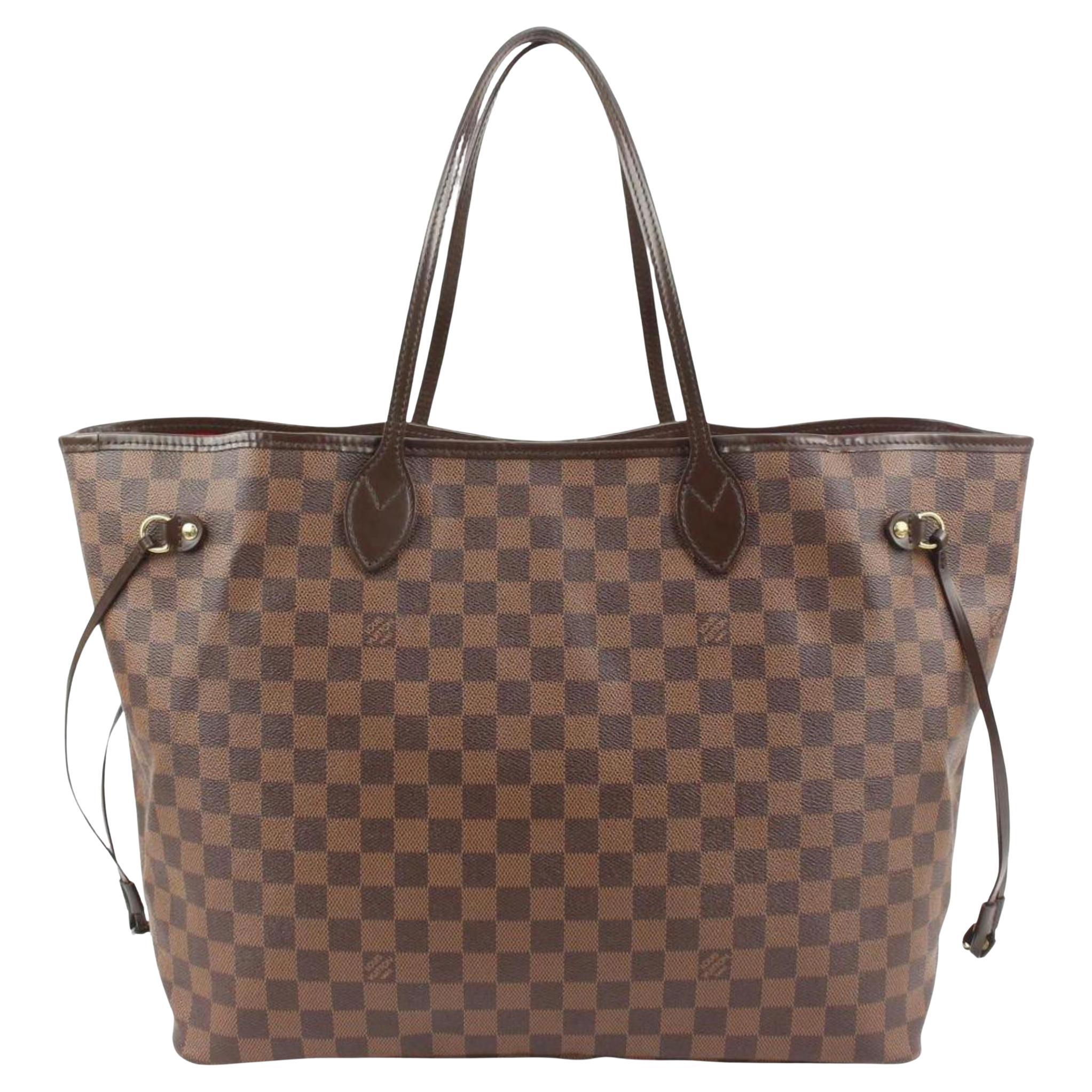 Louis Vuitton Damier Ebene Neverfull GM Tote Bag 29lv223s For Sale