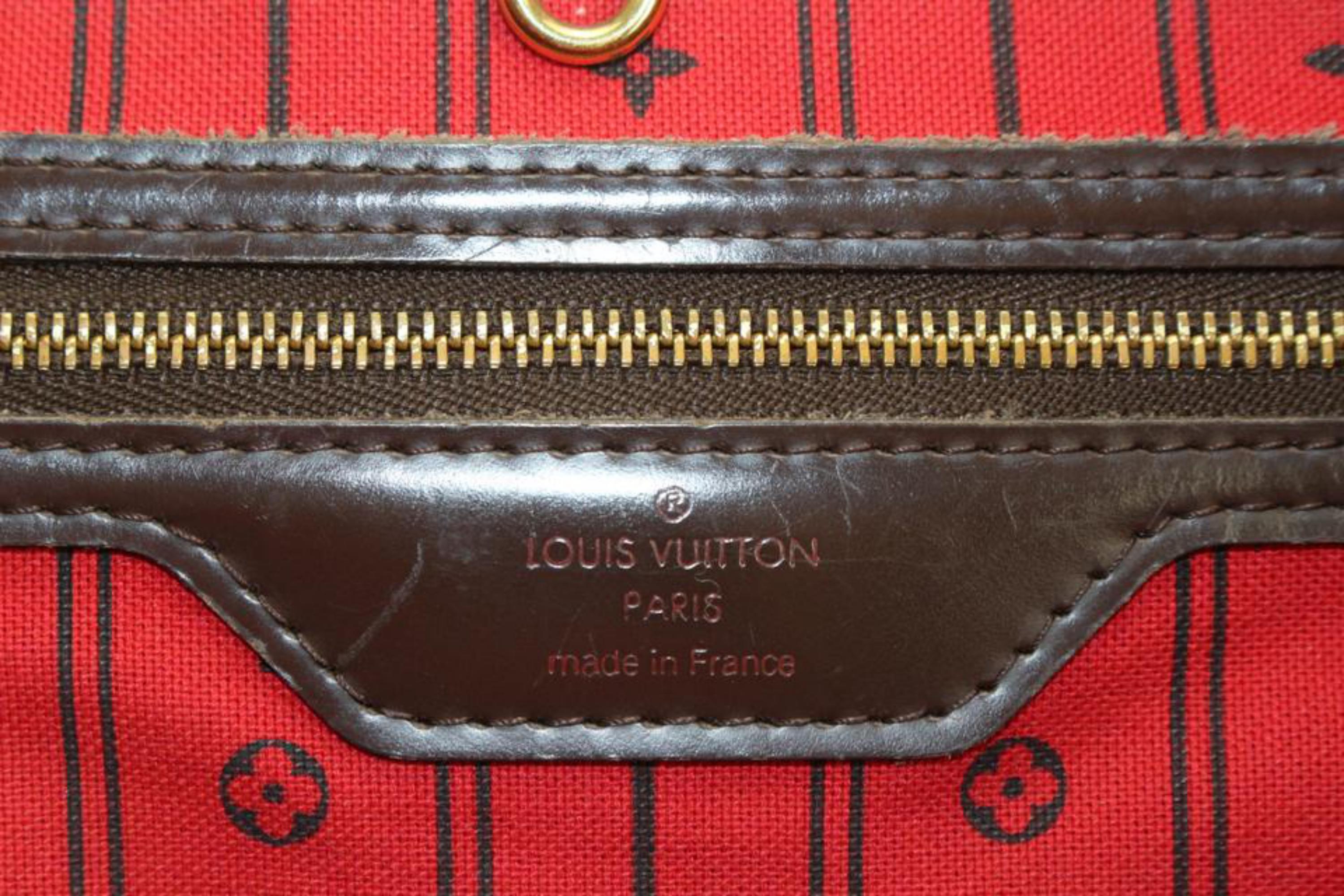 Louis Vuitton Sac fourre-tout Neverfull GM damier ébène 53lk518s en vente 4