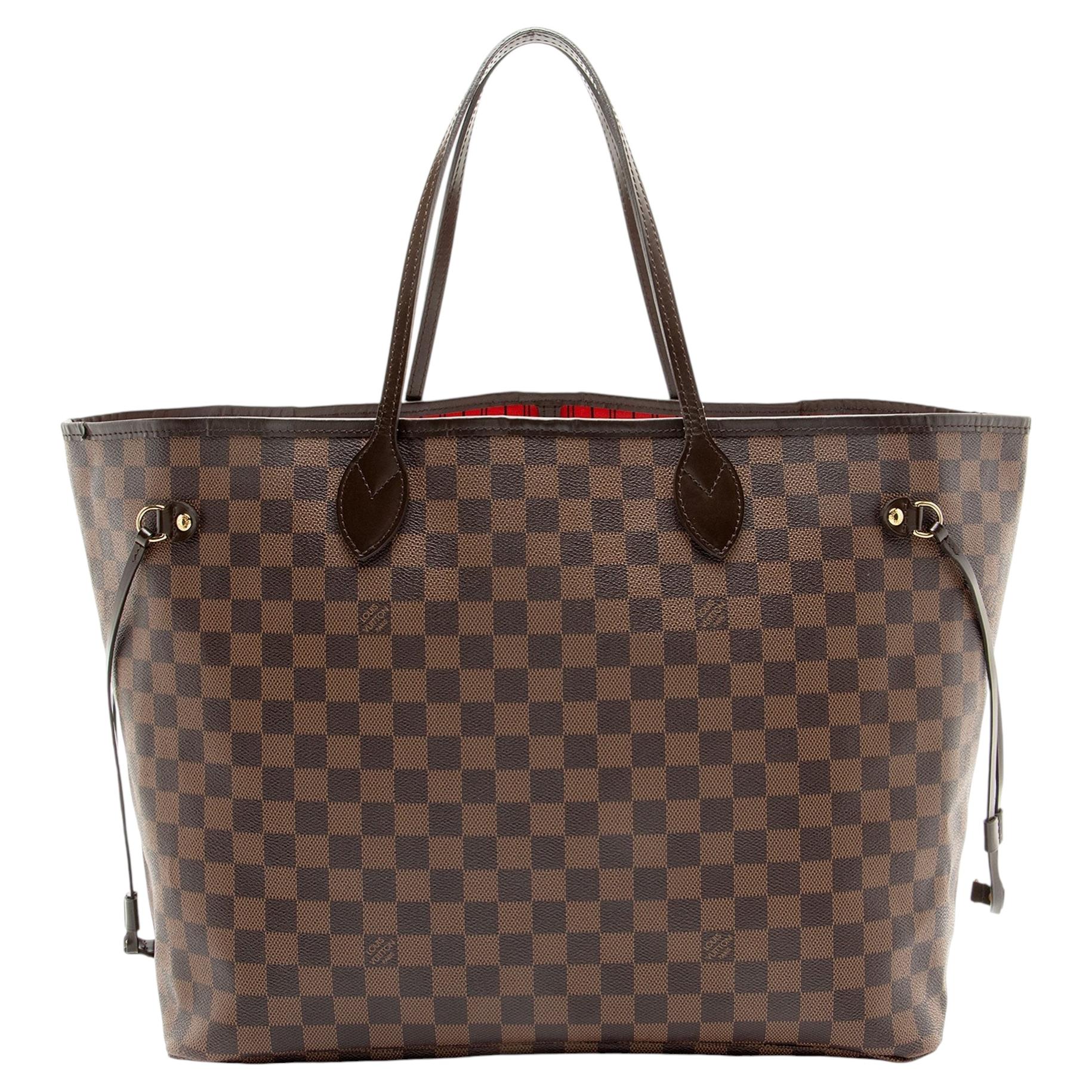 Louis Vuitton Damier Ebene Neverfull GM Tote