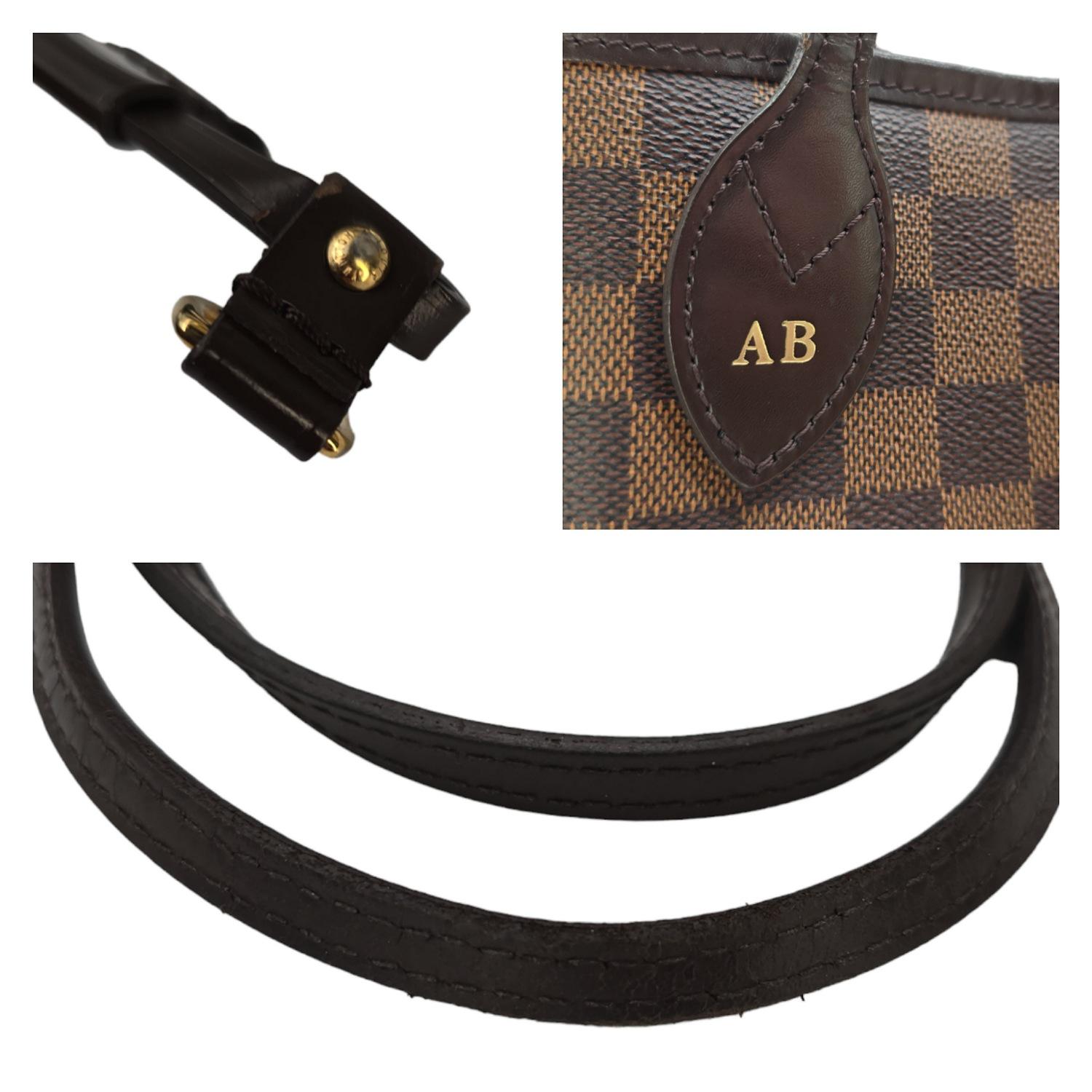 Louis Vuitton Damier Ebene Neverfull GM con bolsa 5