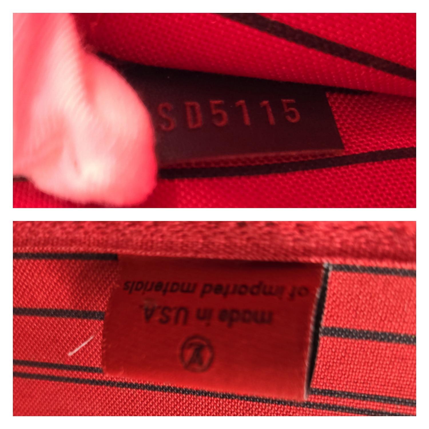 Louis Vuitton Damier Ebene Neverfull GM con bolsa 1