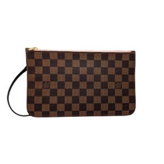 Louis Vuitton Damier Ebene Neverfull MM GM Pochette Wristlet