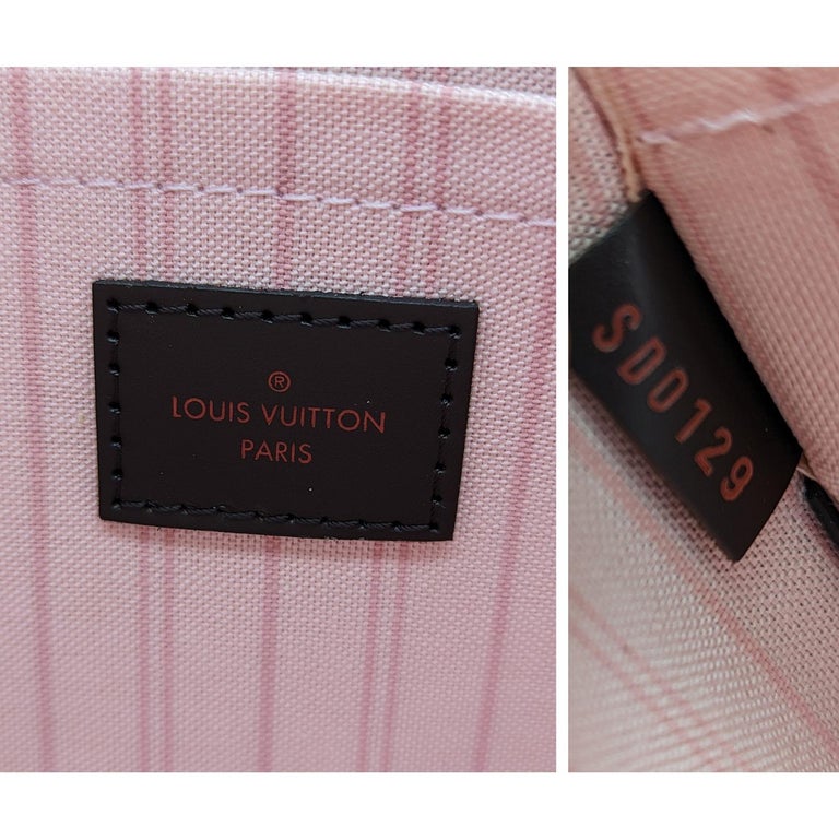 Authentic Louis Vuitton Damier Ebene Neverfull MM Pochette