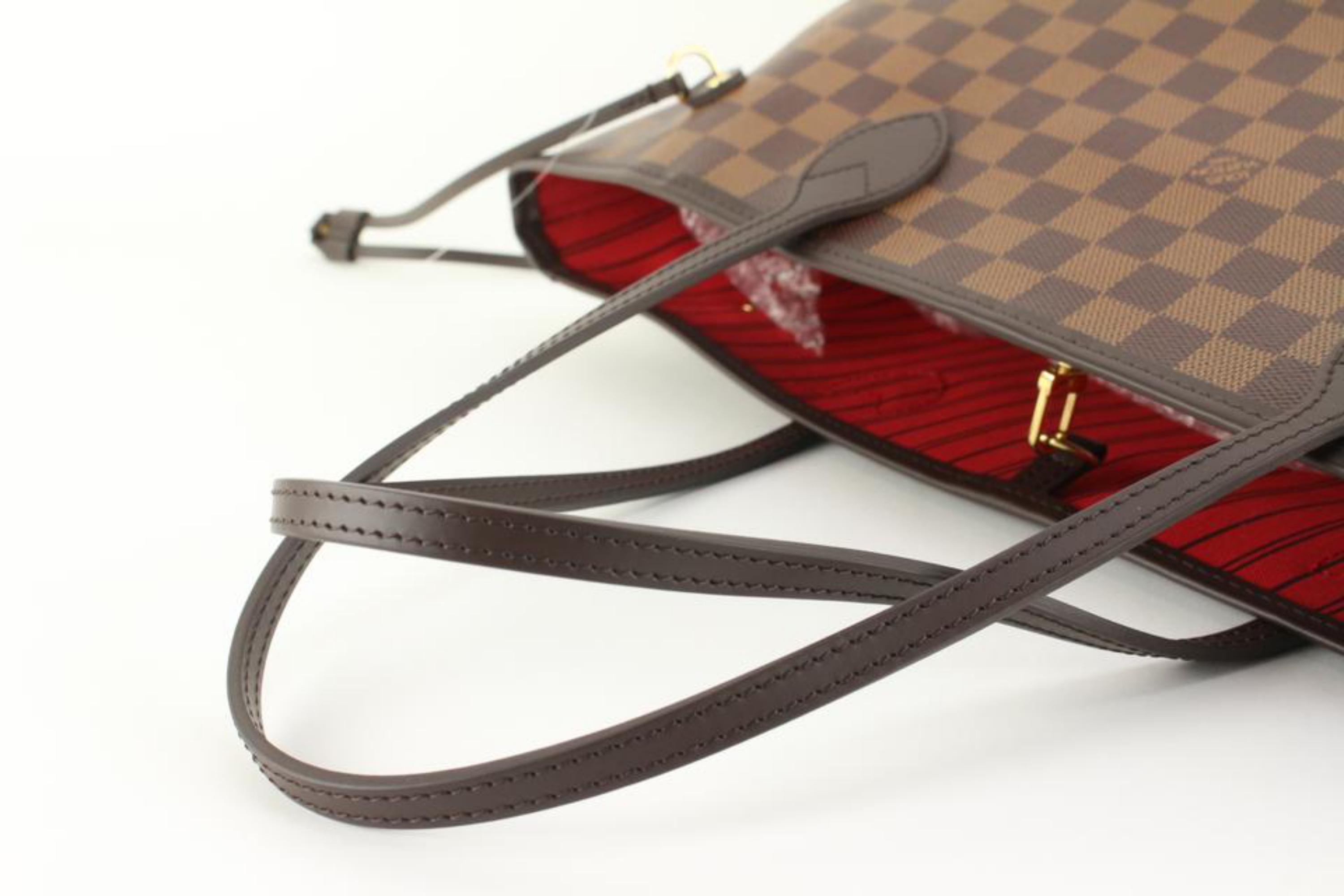 Louis Vuitton Damier Ebene Neverfull MM Tote 2lv89s 3