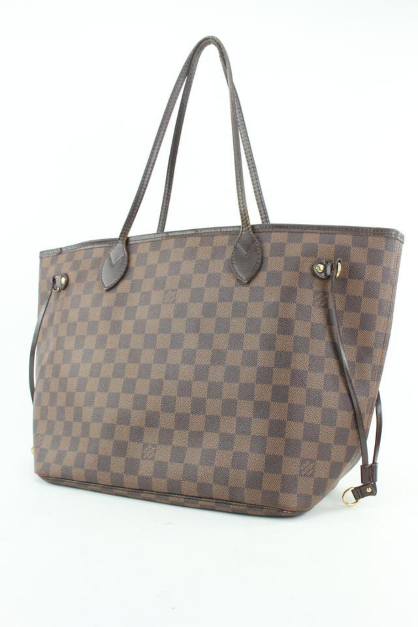 Louis Vuitton Damier Ebene Neverfull MM Tote Bag 1LV1228
Date Code/Serial Number: AR4040
Made In: France
Measurements: Length:  18.5