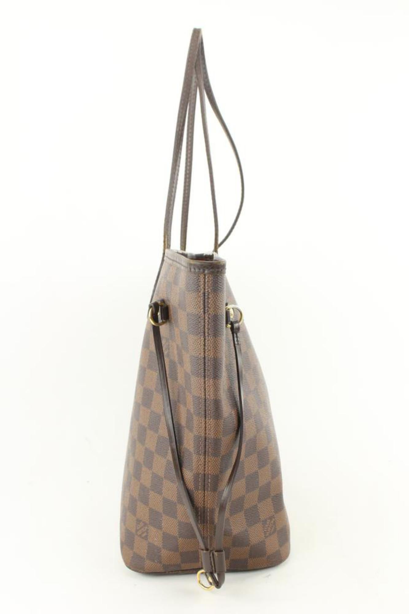Louis Vuitton Damier Ebene Neverfull MM Tote Bag 1LV1228 For Sale 4