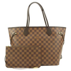Louis Vuitton Damier Ebene Neverfull MM Tote Bag 28lv217s