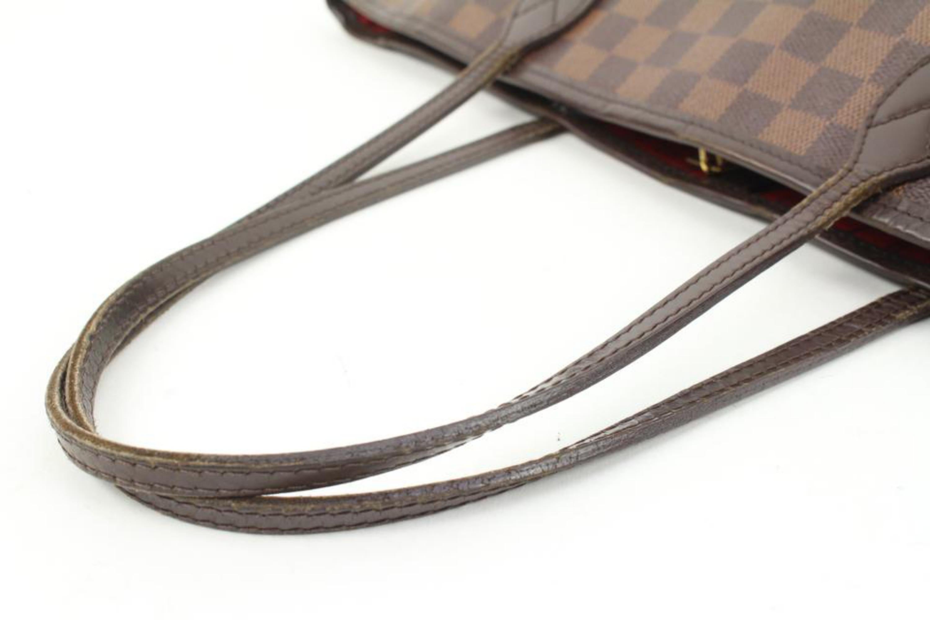 Women's Louis Vuitton Damier Ebene Neverfull MM Tote Bag 52lv23s For Sale