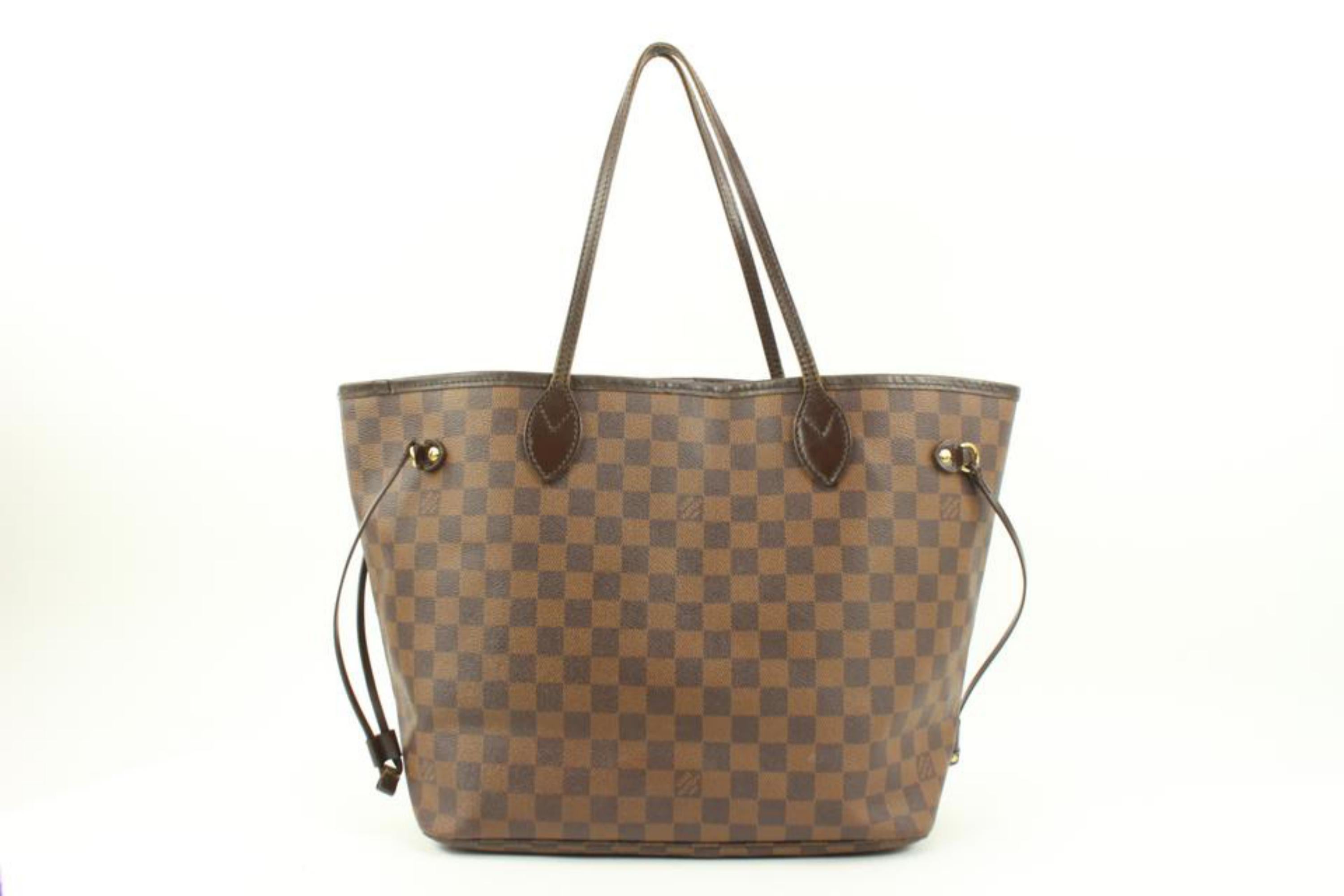 Louis Vuitton Damier Ebene Neverfull MM Tote Bag 52lv23s For Sale 1