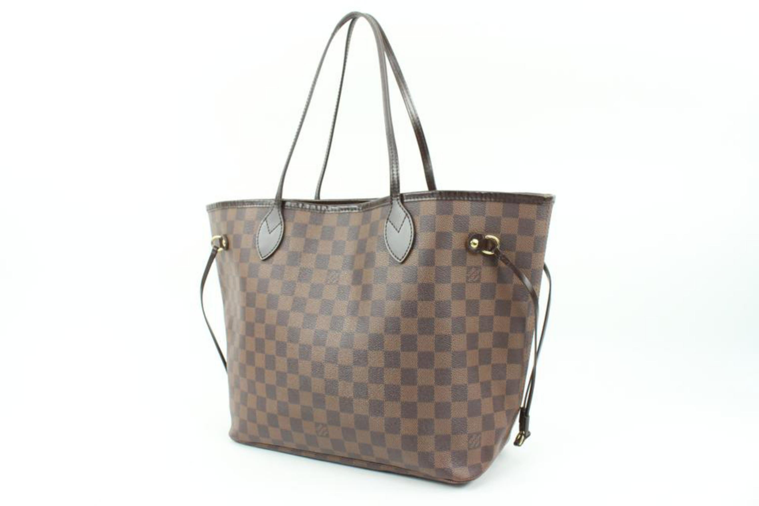 Louis Vuitton Damier Ebène Neverfull MM Tote Bag 60lv128s
Code de date/Numéro de série : SD1100
Fabriqué aux : U.S.A
Mesures : Longueur :  largeur de 18