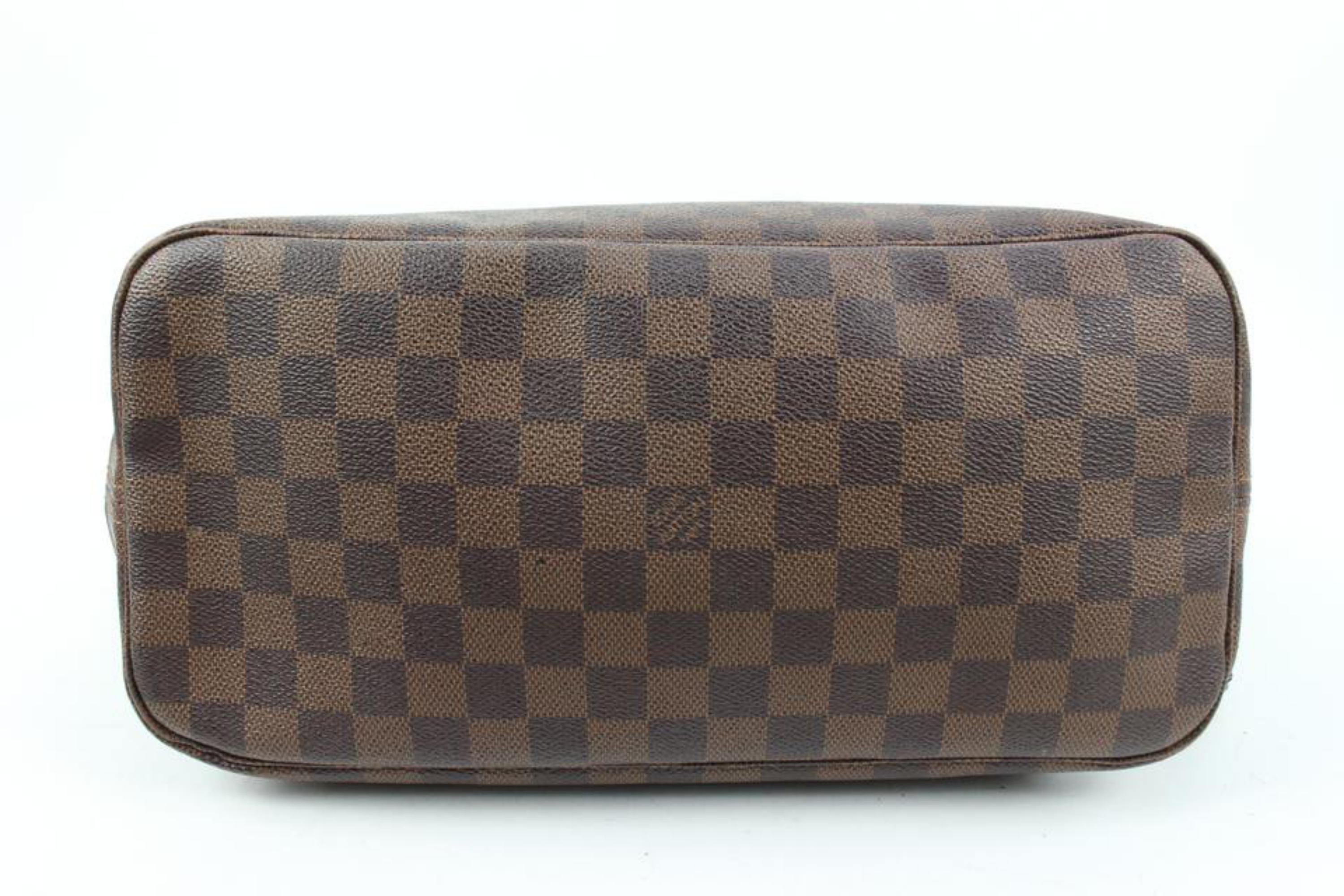 Women's Louis Vuitton Damier Ebene Neverfull MM Tote Bag 60lv128s For Sale