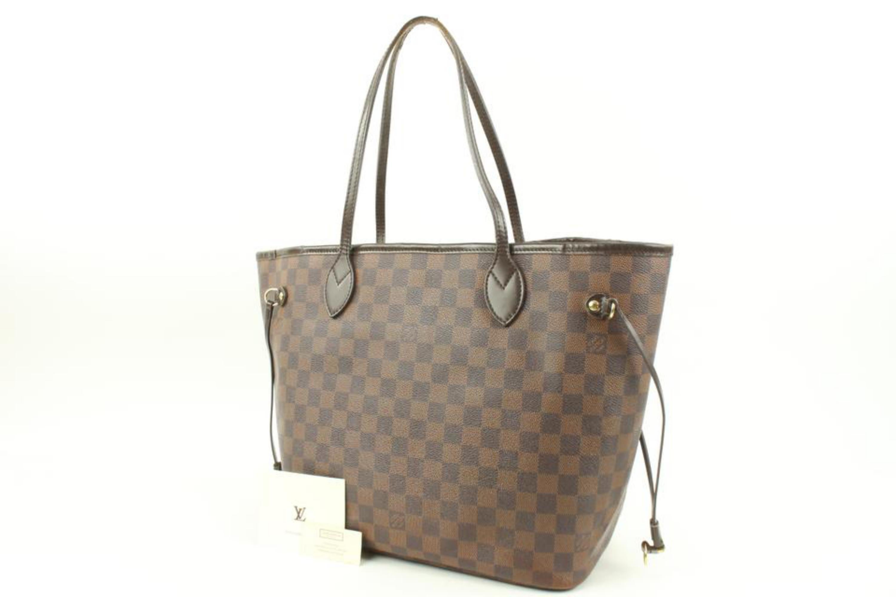 Louis Vuitton Damier Ebene Neverfull MM Tote Bag 82lv225s For Sale 6