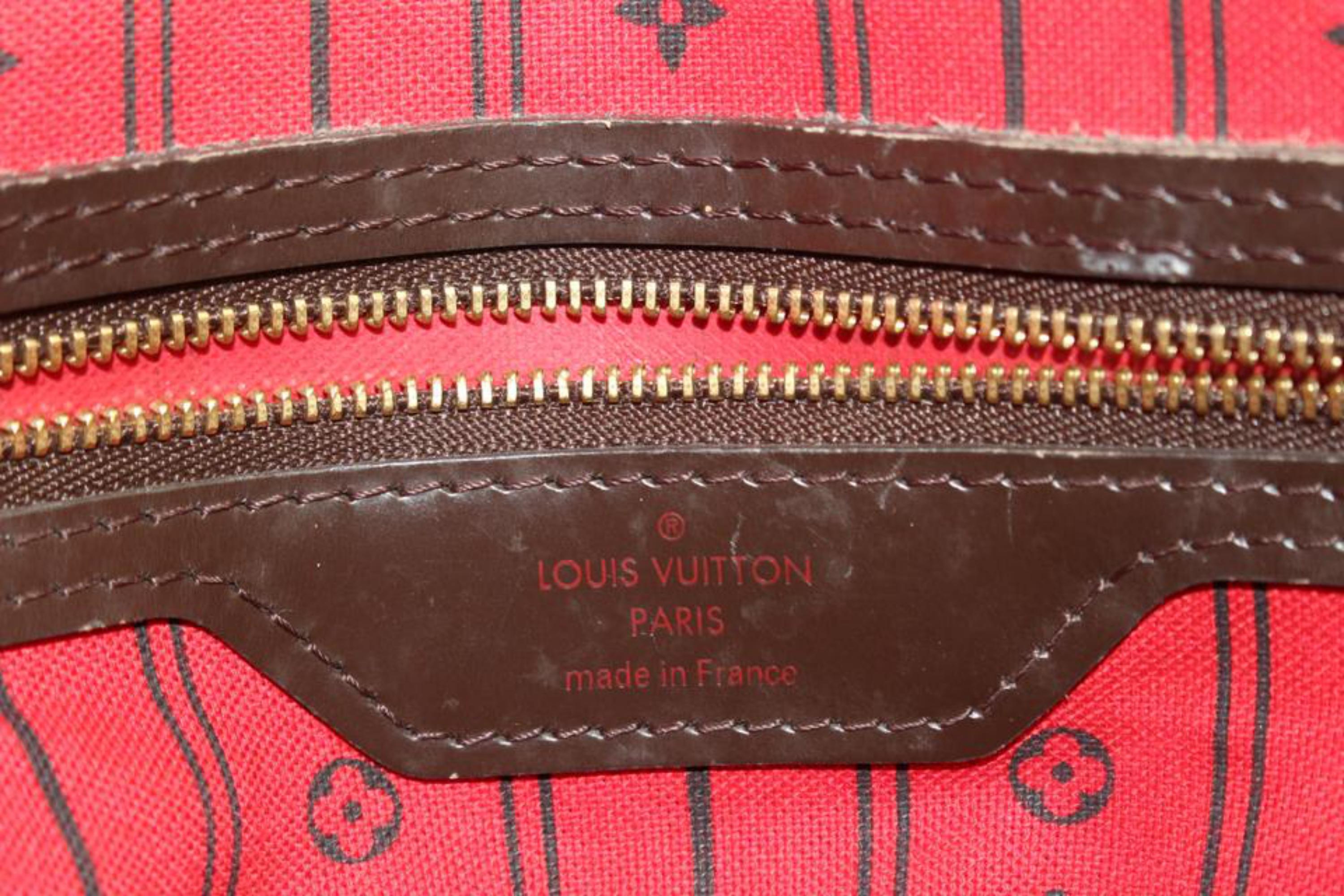 Louis Vuitton - Sac fourre-tout Neverfull MM damier ébène 82lv225s en vente 3