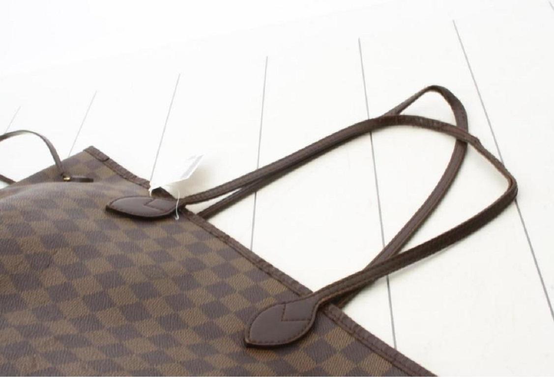 Women's Louis Vuitton Damier Ebene Neverfull MM Tote Bag  862460