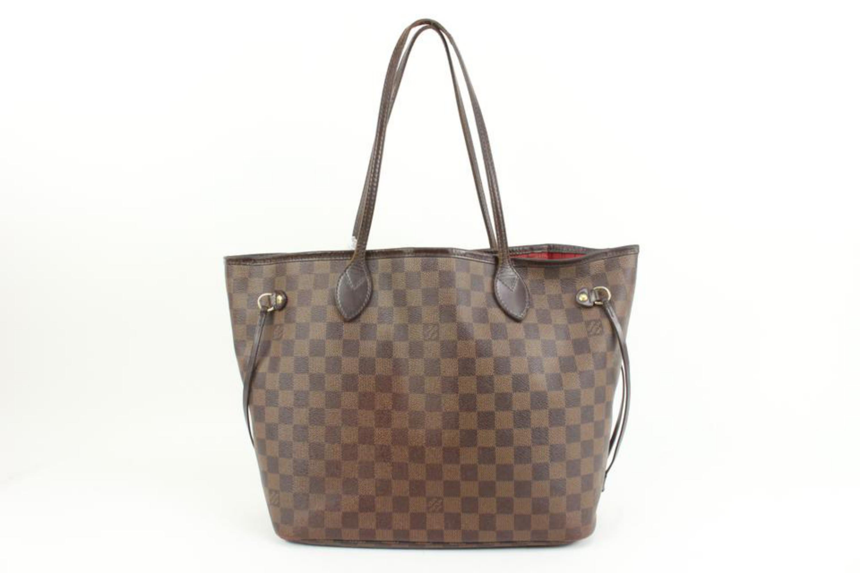 Women's Louis Vuitton Damier Ebene Neverfull MM Tote Bag 95lv318s For Sale