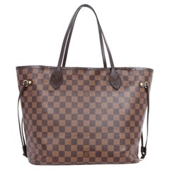 Retro Louis Vuitton Damier Ebene Neverfull MM Tote