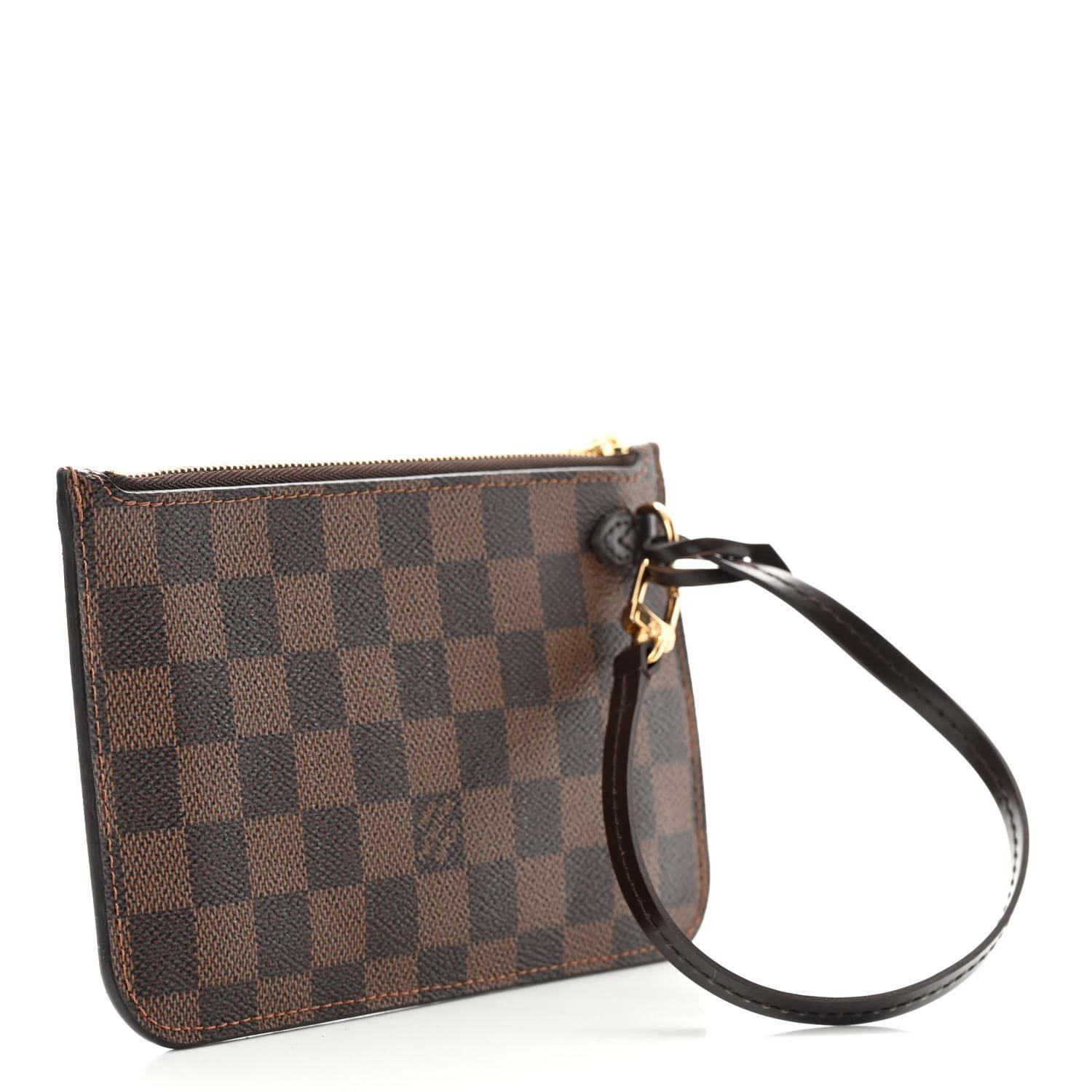 Louis Vuitton Damier Ebene Neverfull PM Pochette In Excellent Condition For Sale In Montreal, Quebec