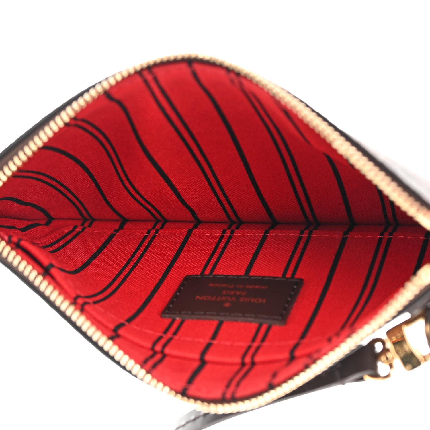 Louis Vuitton Damier Ebene Neverfull PM Pochette For Sale 2