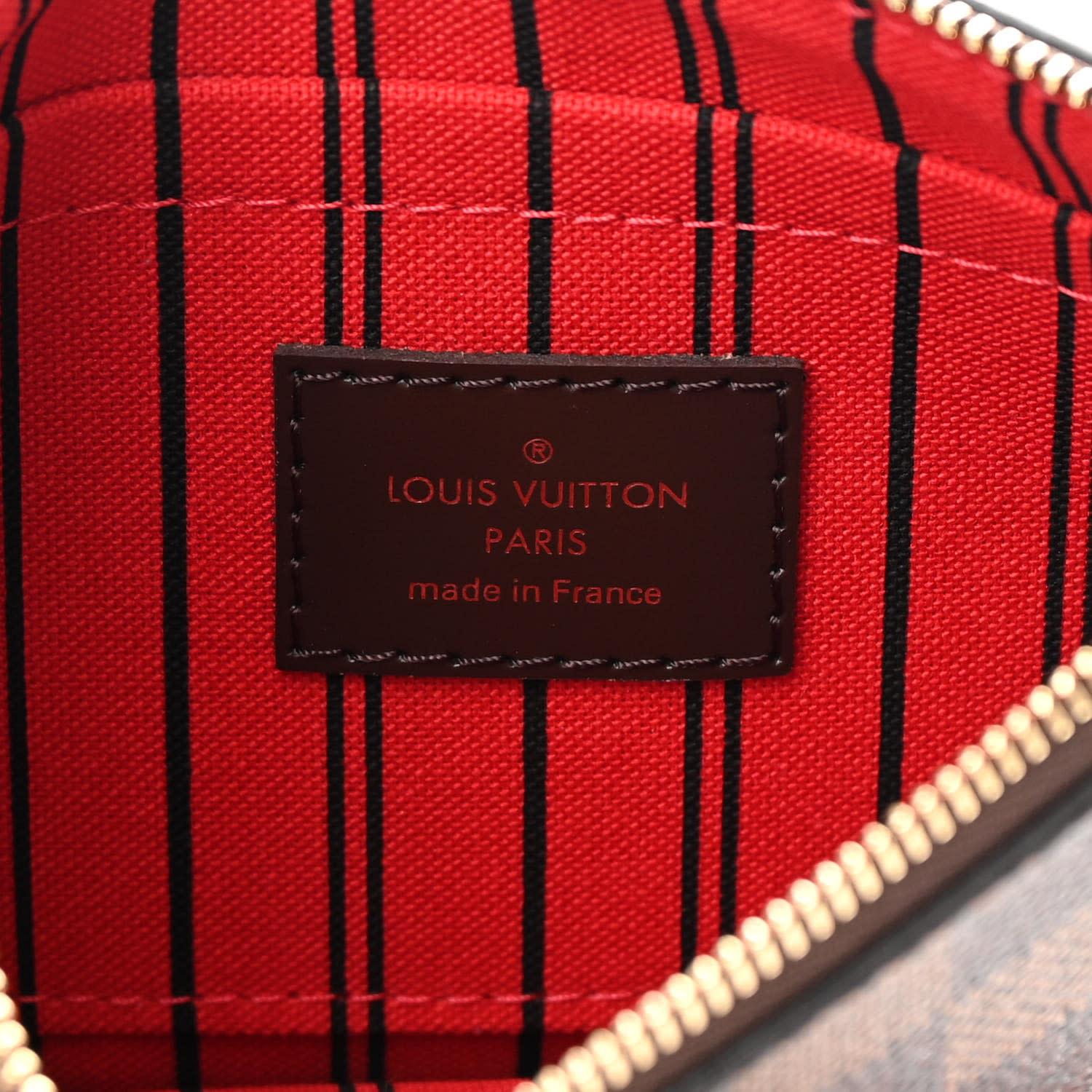 Louis Vuitton Damier Ebene Neverfull PM Pochette For Sale 3