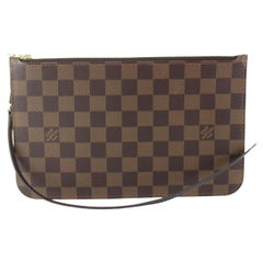 Louis Vuitton Damier Ebene Neverfull Pochette MM/GM 4lv89s