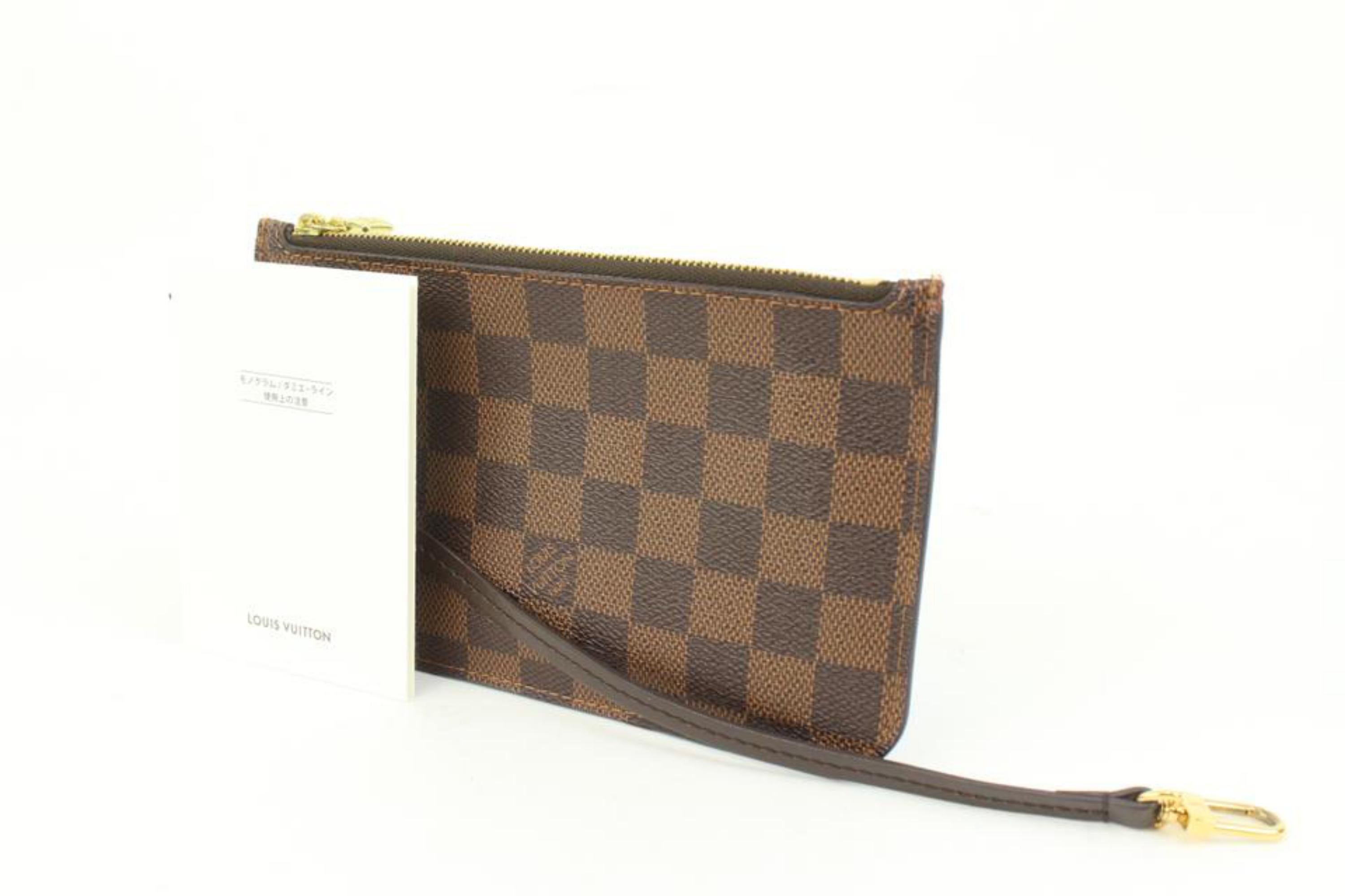 NEVER WORN Louis Vuitton Damier Ebene Neverfull PM with Pochette