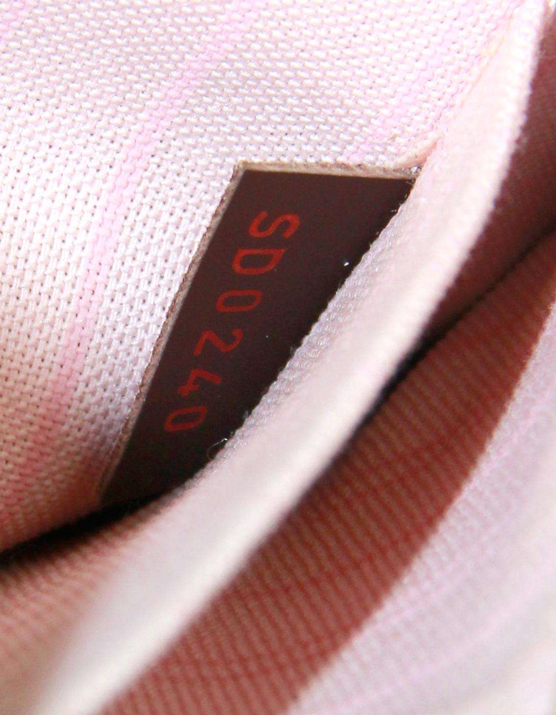 Louis Vuitton Damier Ebene Neverfull Pochette Wristlet Bag For Sale 5