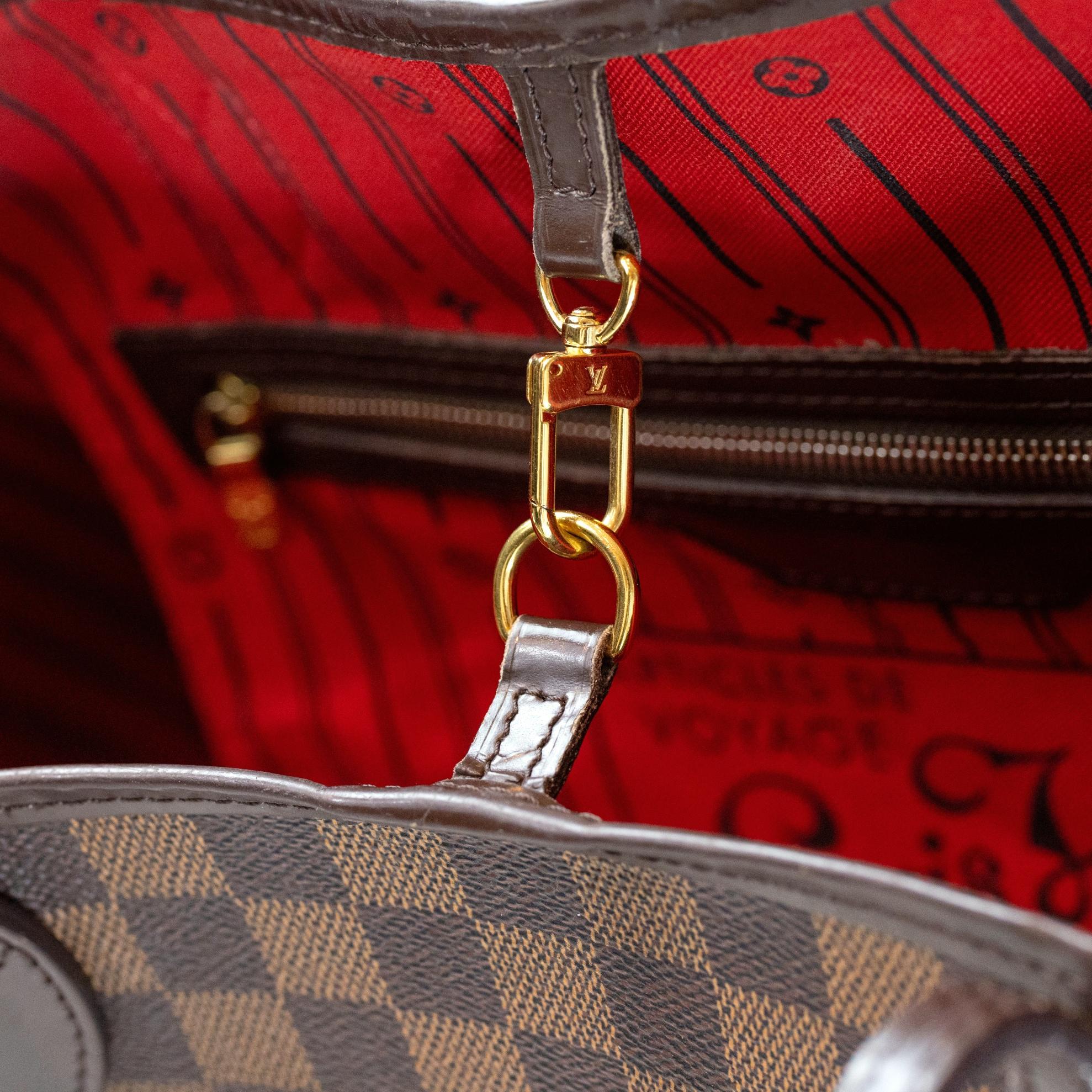 Louis Vuitton Damier Ebene Neverfull Top Handle GM Tote Bag, France 2008. 4