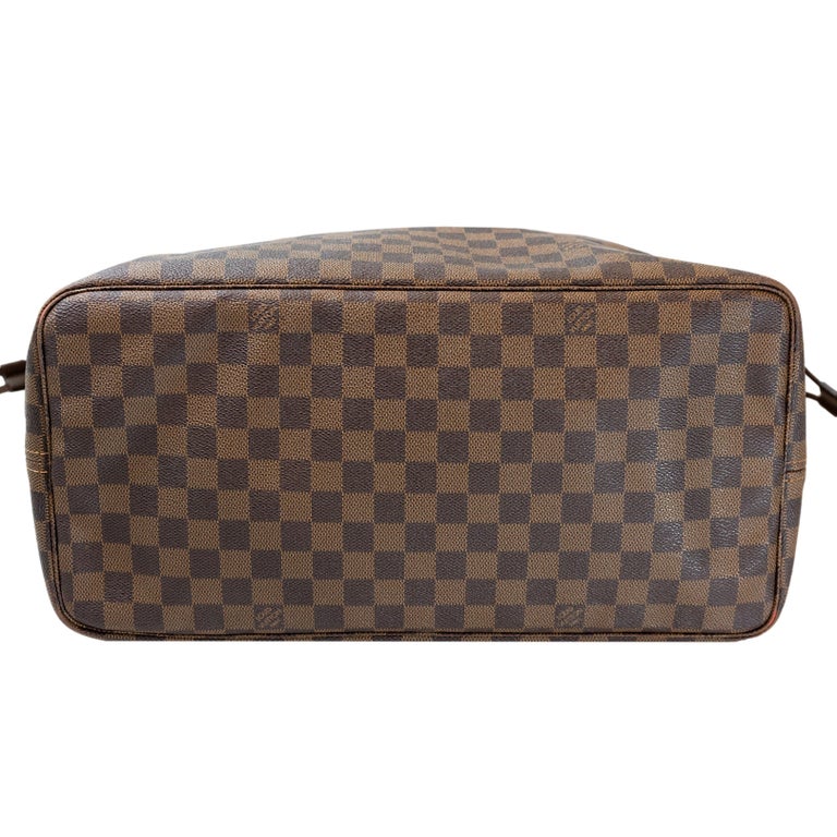 Louis Vuitton Damier Ebene Neverfull Top Handle GM Tote Bag, France 2008. For Sale 1