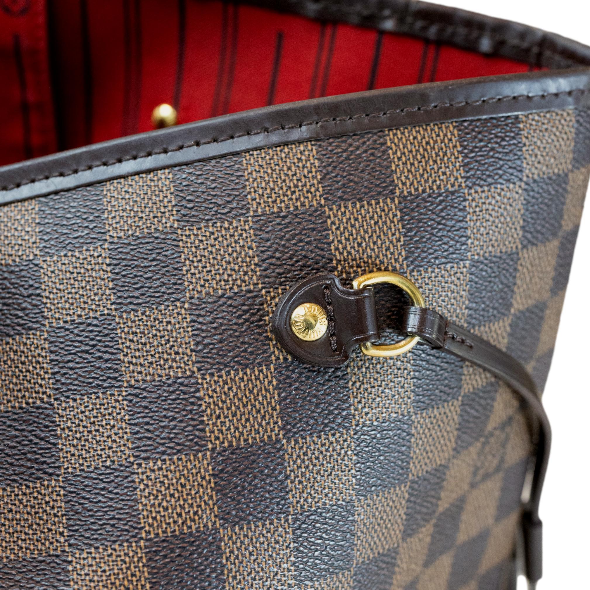 Louis Vuitton Damier Ebene Neverfull Top Handle GM Tote Bag, France 2008. In Good Condition In Banner Elk, NC