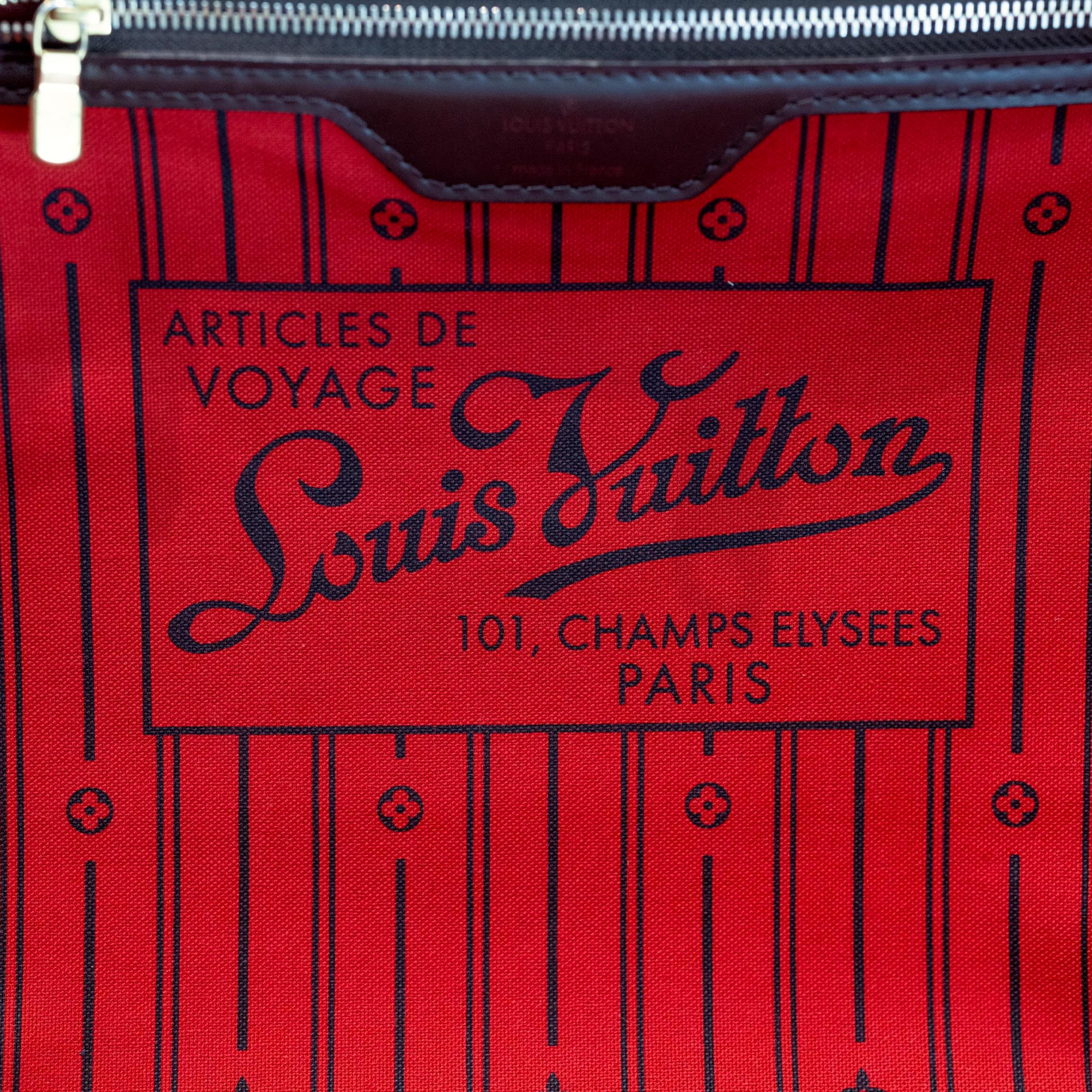 Louis Vuitton Damier Ebene Neverfull Top Handle GM Tote Bag, France 2008. 1