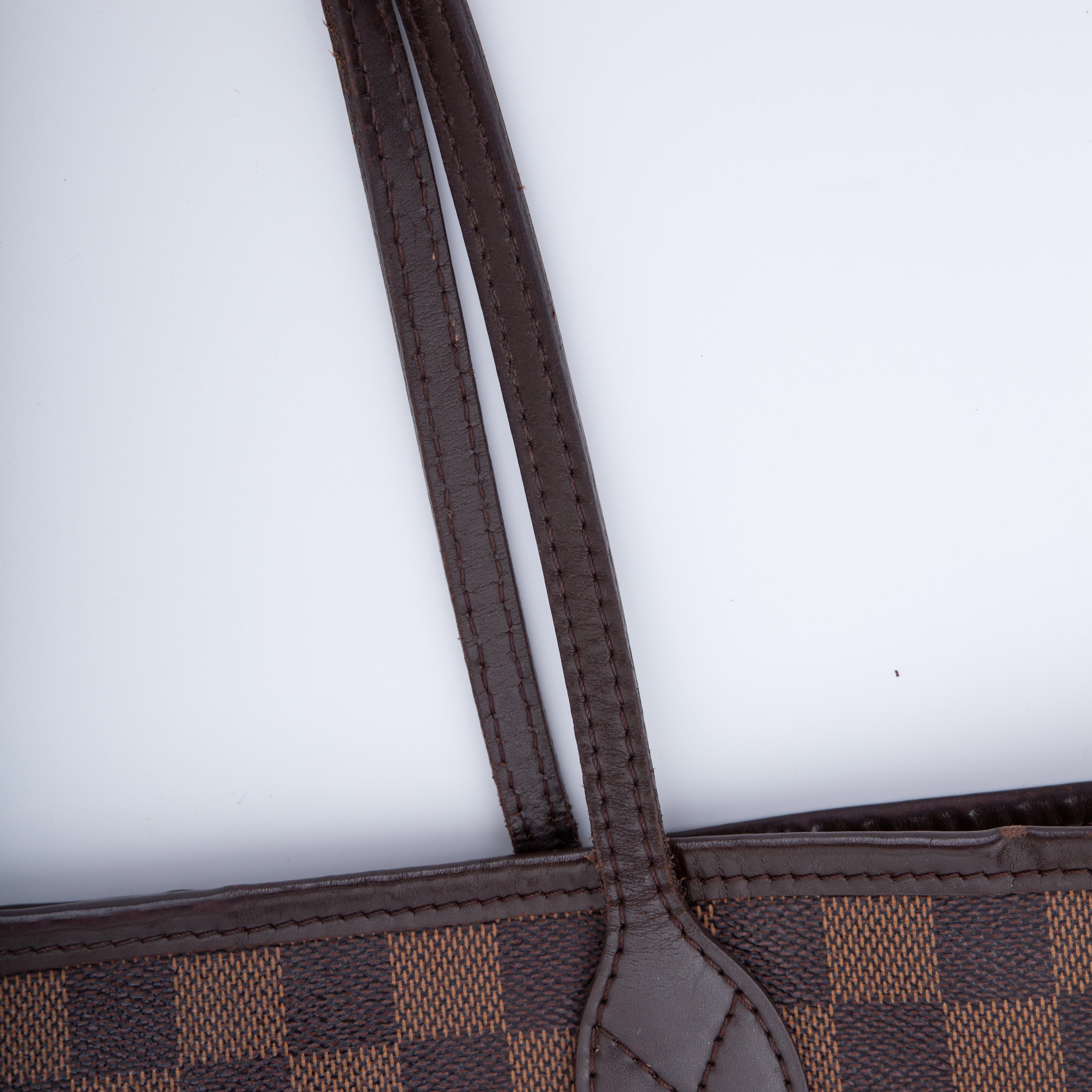 Damier Ebene Neverfull Tote MM (2013) von Louis Vuitton im Angebot 8