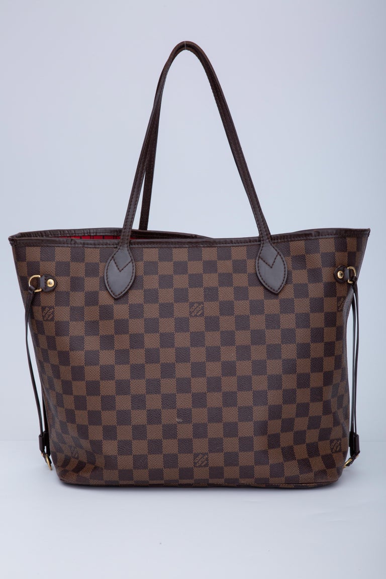 Louis Vuitton Damier Ebene Neverfull Tote MM (2013) For Sale at