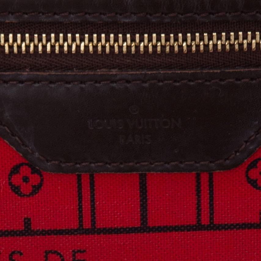 Louis Vuitton Damier Ebene Neverfull Tote MM (2013) For Sale 1