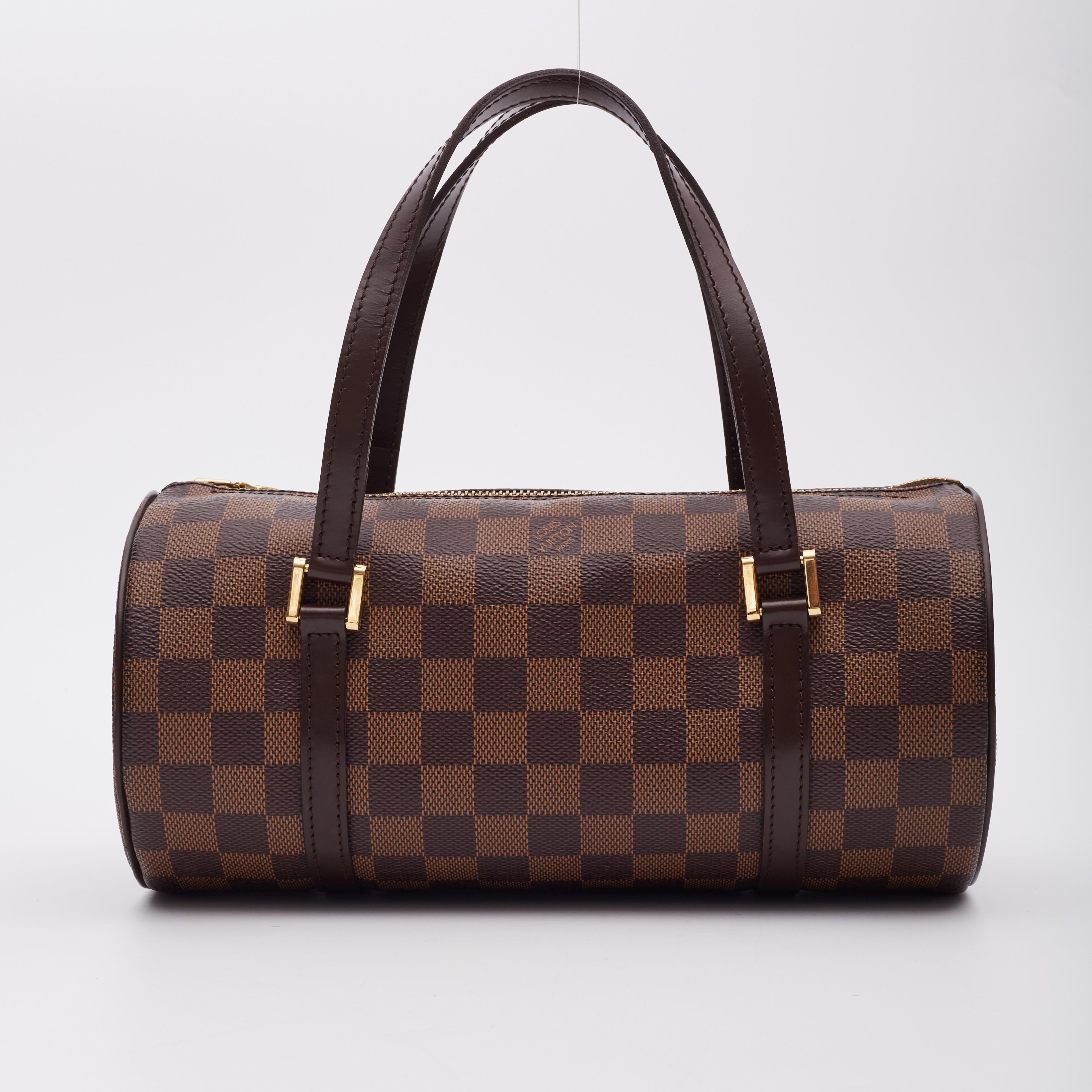 Black Louis Vuitton Damier Ebene Papillon 30 Shoulder Bag For Sale