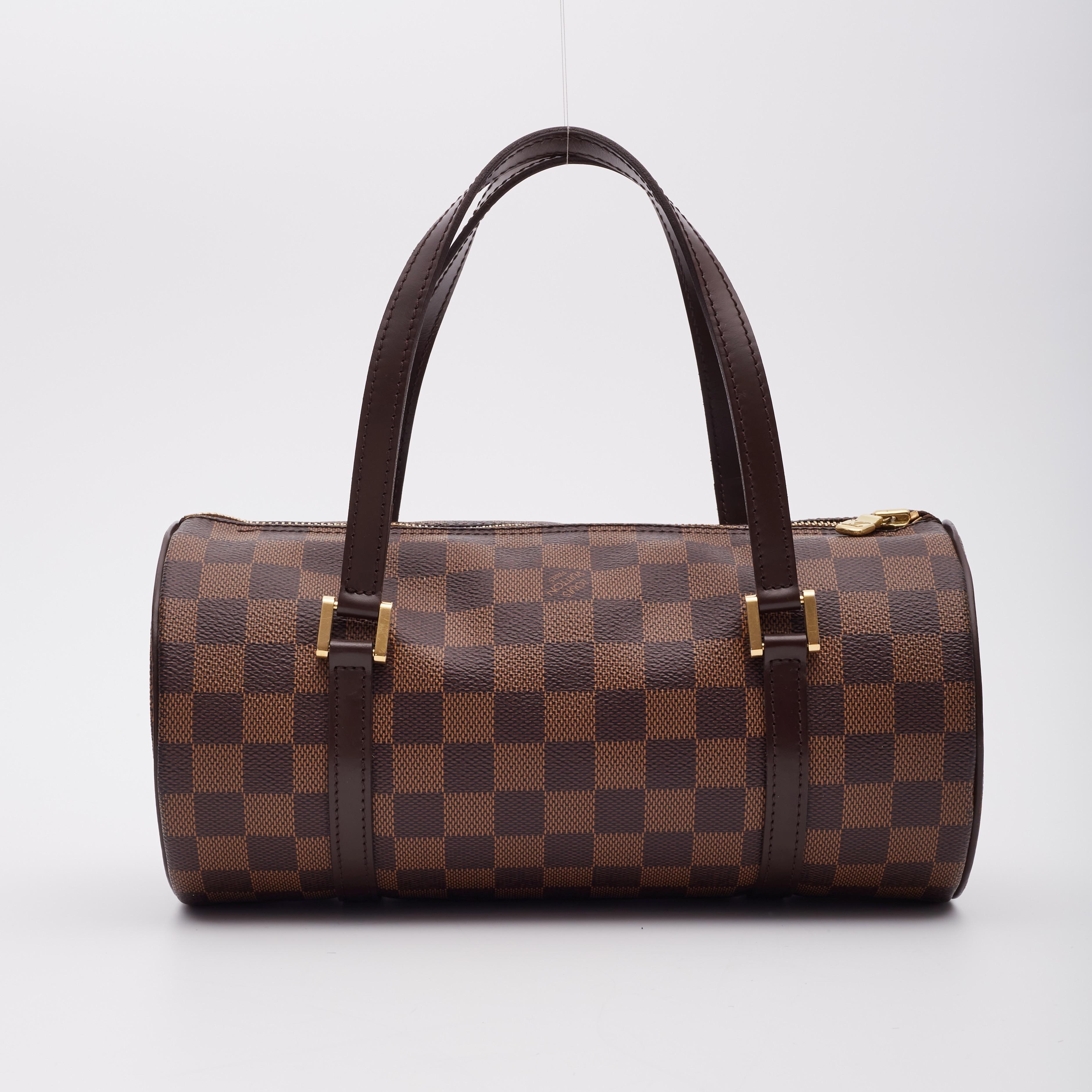 Women's Louis Vuitton Damier Ebene Papillon 30 Shoulder Bag For Sale