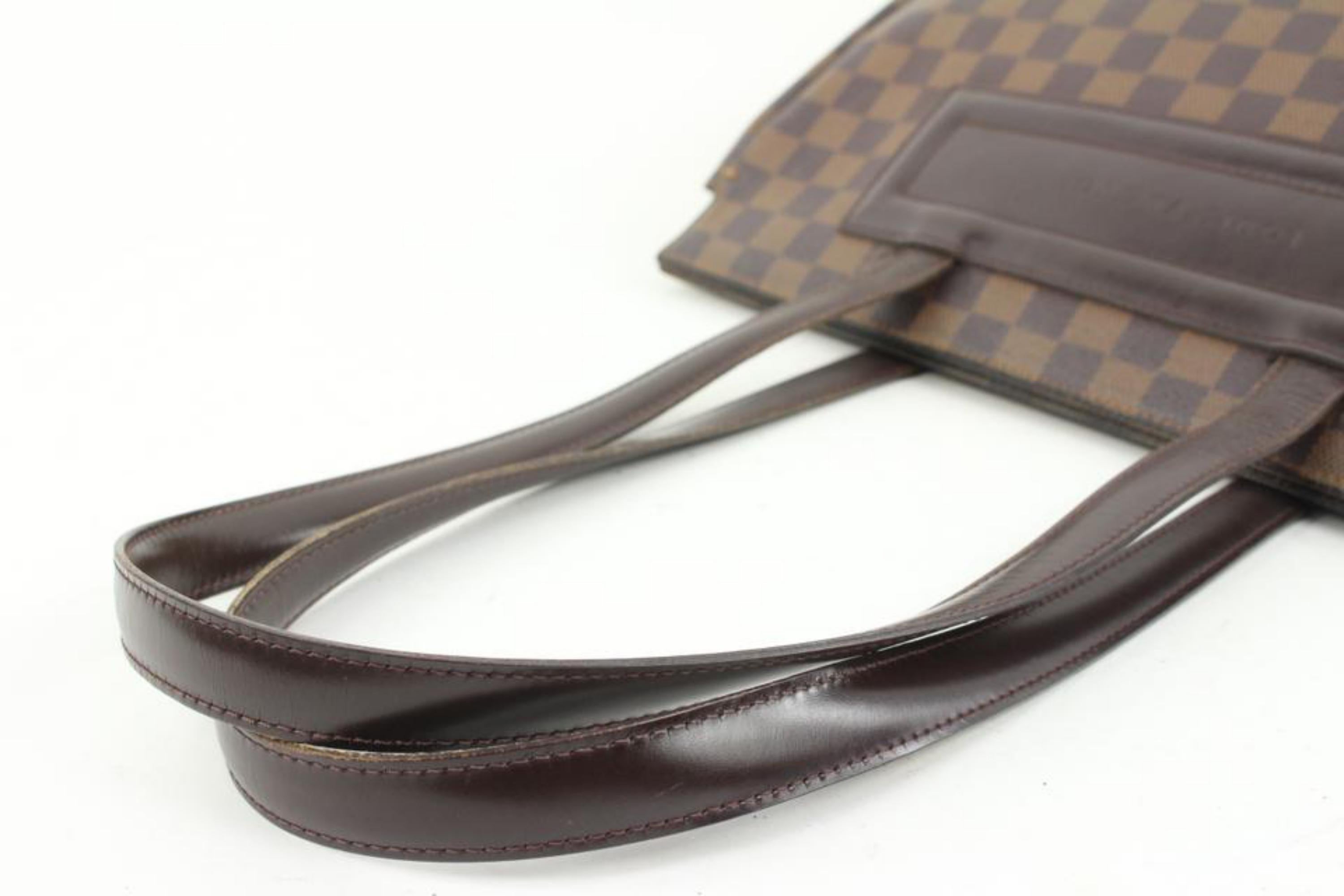 Louis Vuitton Damier Ebene Parioli PM Shopper Tote Bag S215lv94 For Sale 2