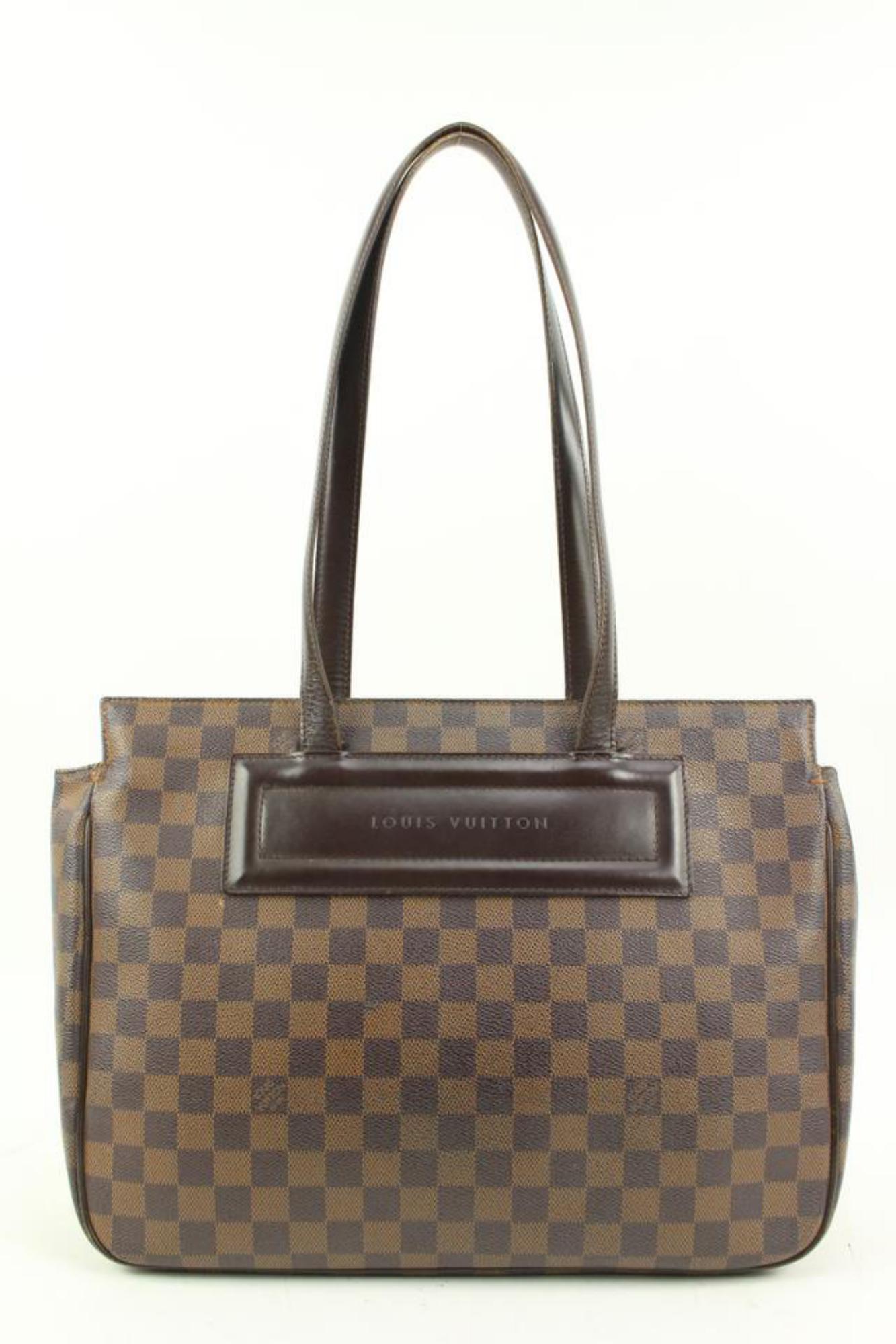 Louis Vuitton Damier Ebene Parioli PM Shopper Tote Bag S215lv94 im Angebot 3
