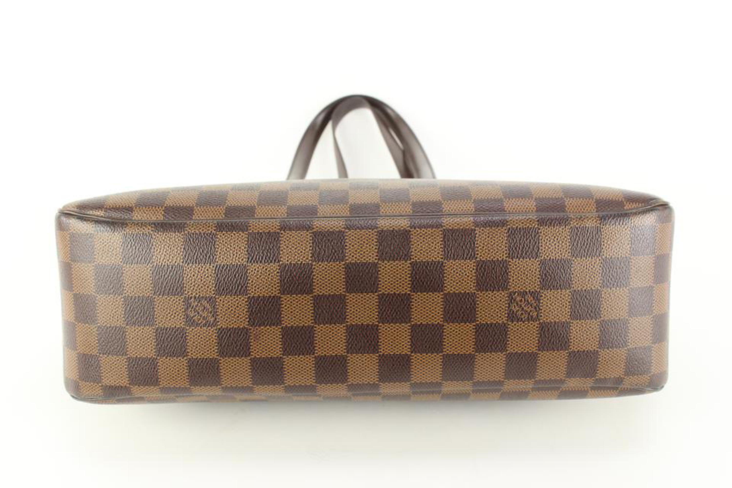 Brown Louis Vuitton Damier Ebene Parioli PM Shoulder Bag 34lk517s For Sale