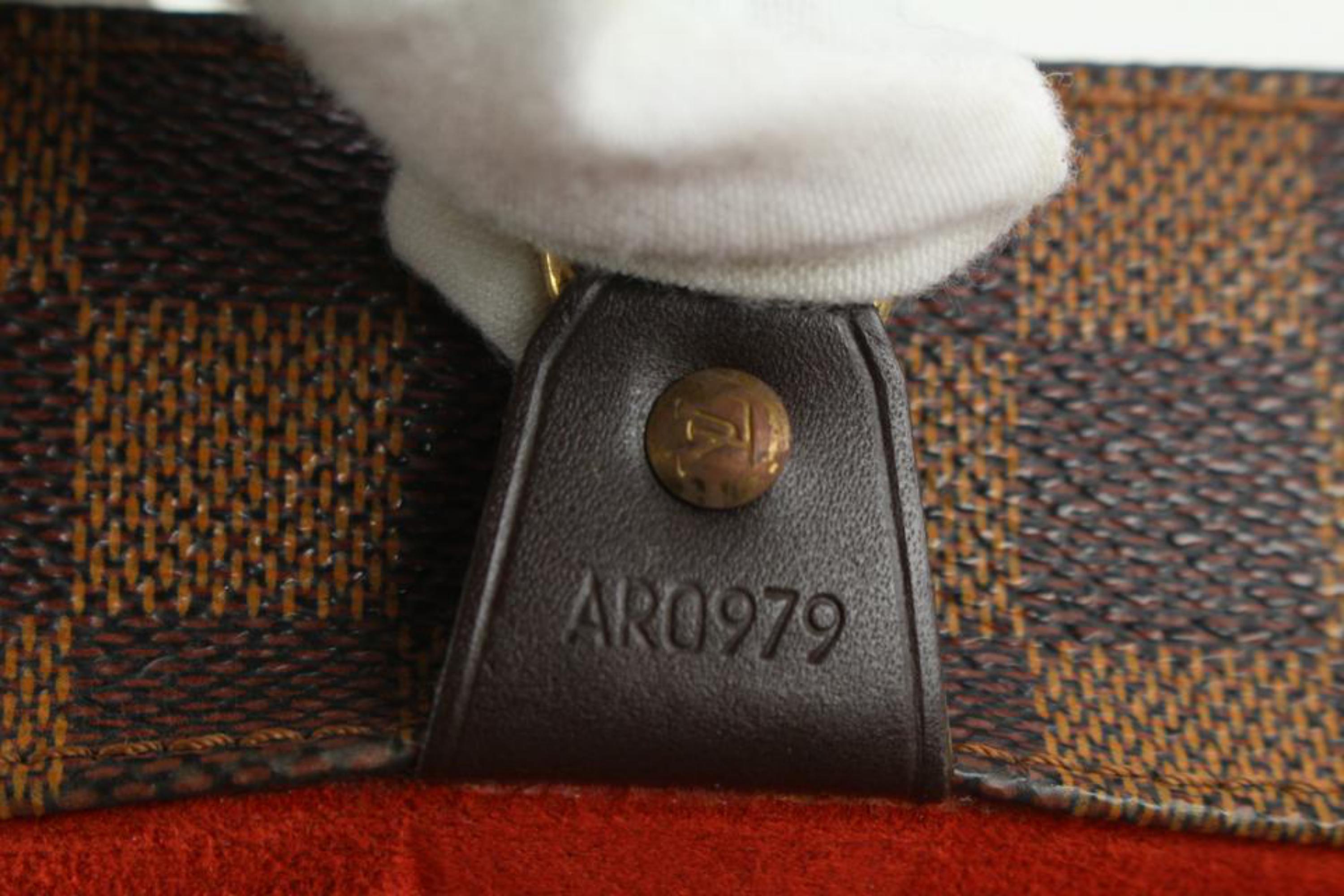 Louis Vuitton Damier Ebene Parioli Tote Bag s127LV0 (Braun) im Angebot