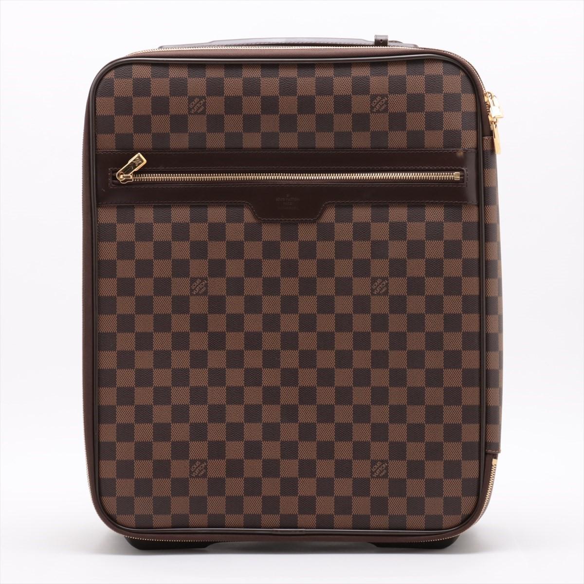 The Louis Vuitton Damier Ebene Pegase Carry Suitcase is a luxurious and functional travel essential, featuring the brand’s iconic Damier Ebene canvas. Designed for stylish travelers, the suitcase offers a spacious interior with multiple compartments