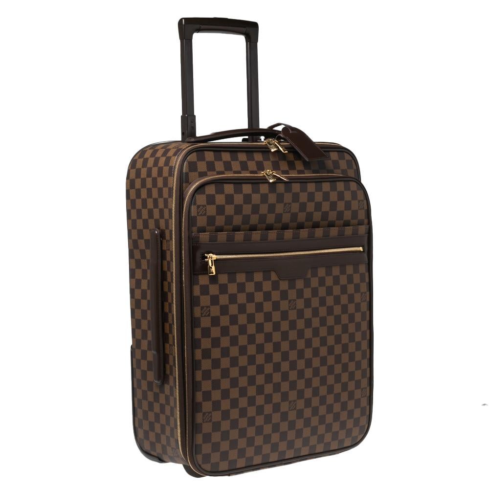 Louis Vuitton Damier Ebene Pegase 55 Business Suitcase 7