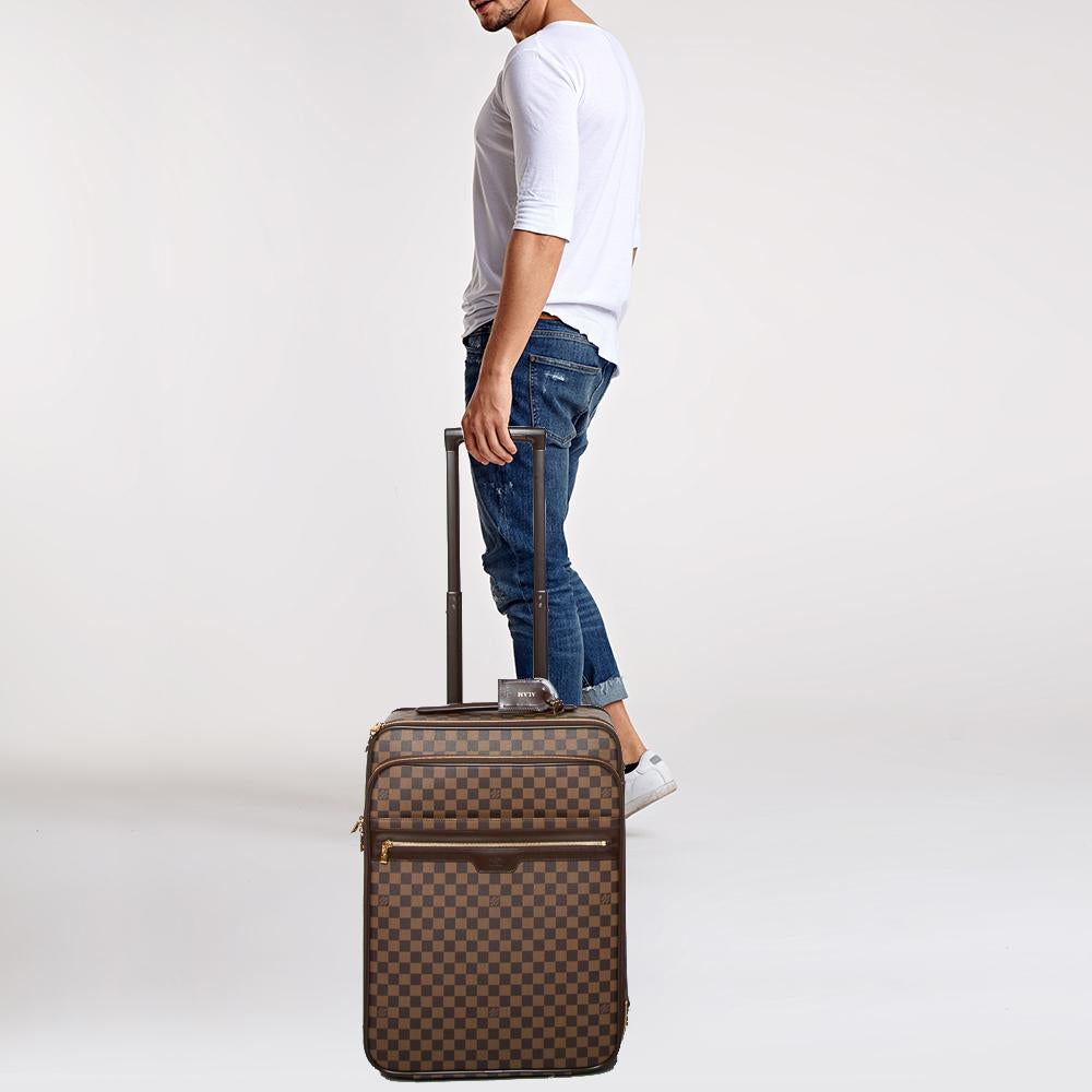 Louis Vuitton Damier Ebene Pegase 55 Business Suitcase 10
