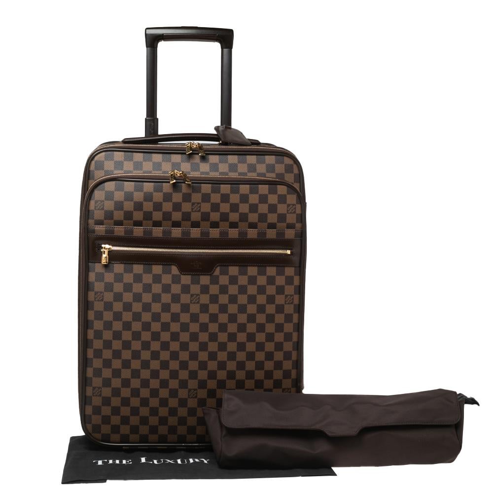 Louis Vuitton Damier Ebene Pegase 55 Business Suitcase In Good Condition In Dubai, Al Qouz 2