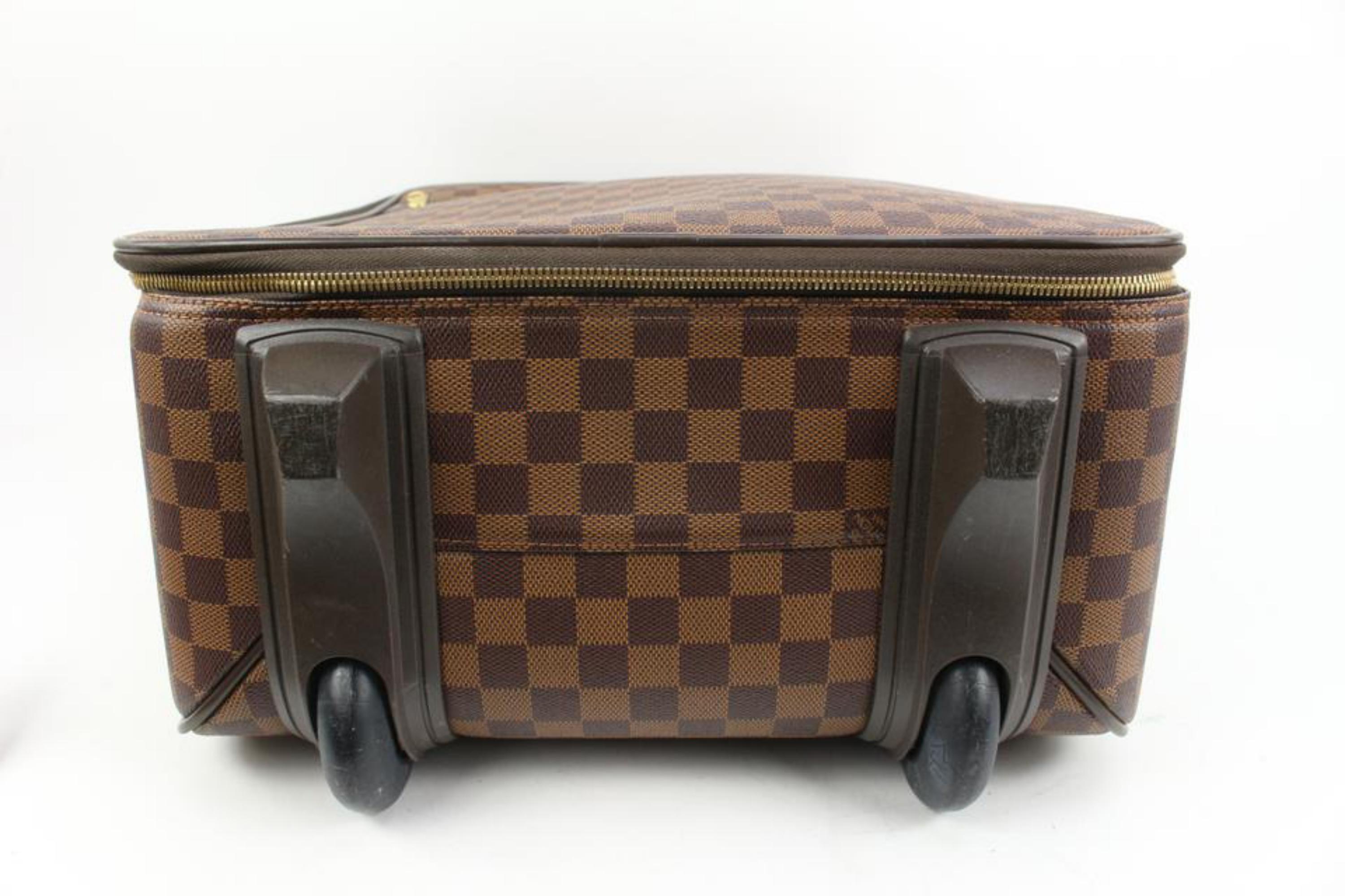 Louis Vuitton Damier Ebene Pegase 55 Rolling Luggage Trolley Suitcase 48lz64 5
