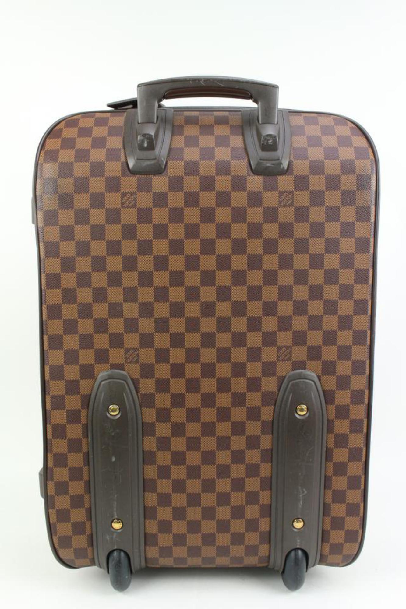 Louis Vuitton Damier Ebene Pegase 55 Rolling Luggage Trolley Suitcase 48lz64 2