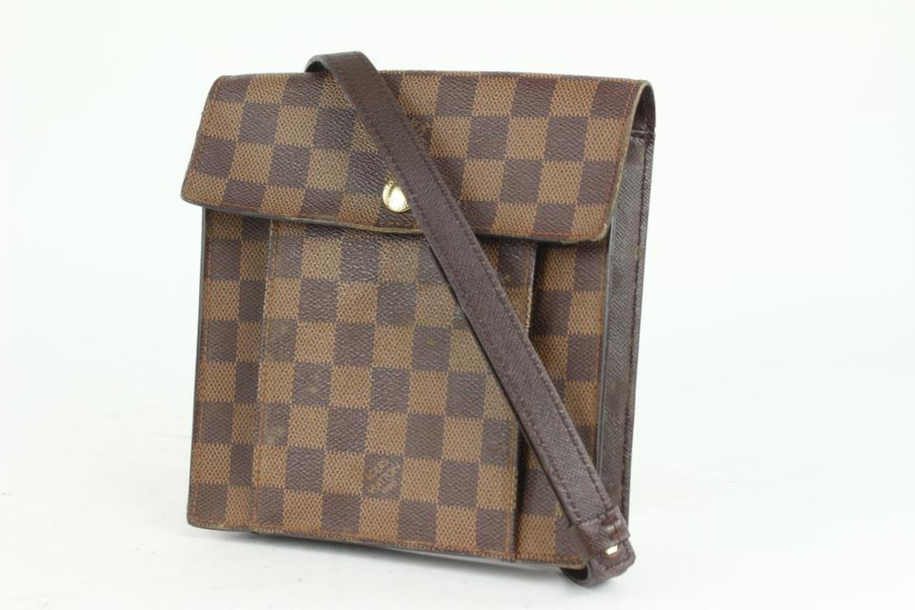 Louis Vuitton Damier Ebene Pimlico Crossbody Bag 4LV1018 For Sale 3